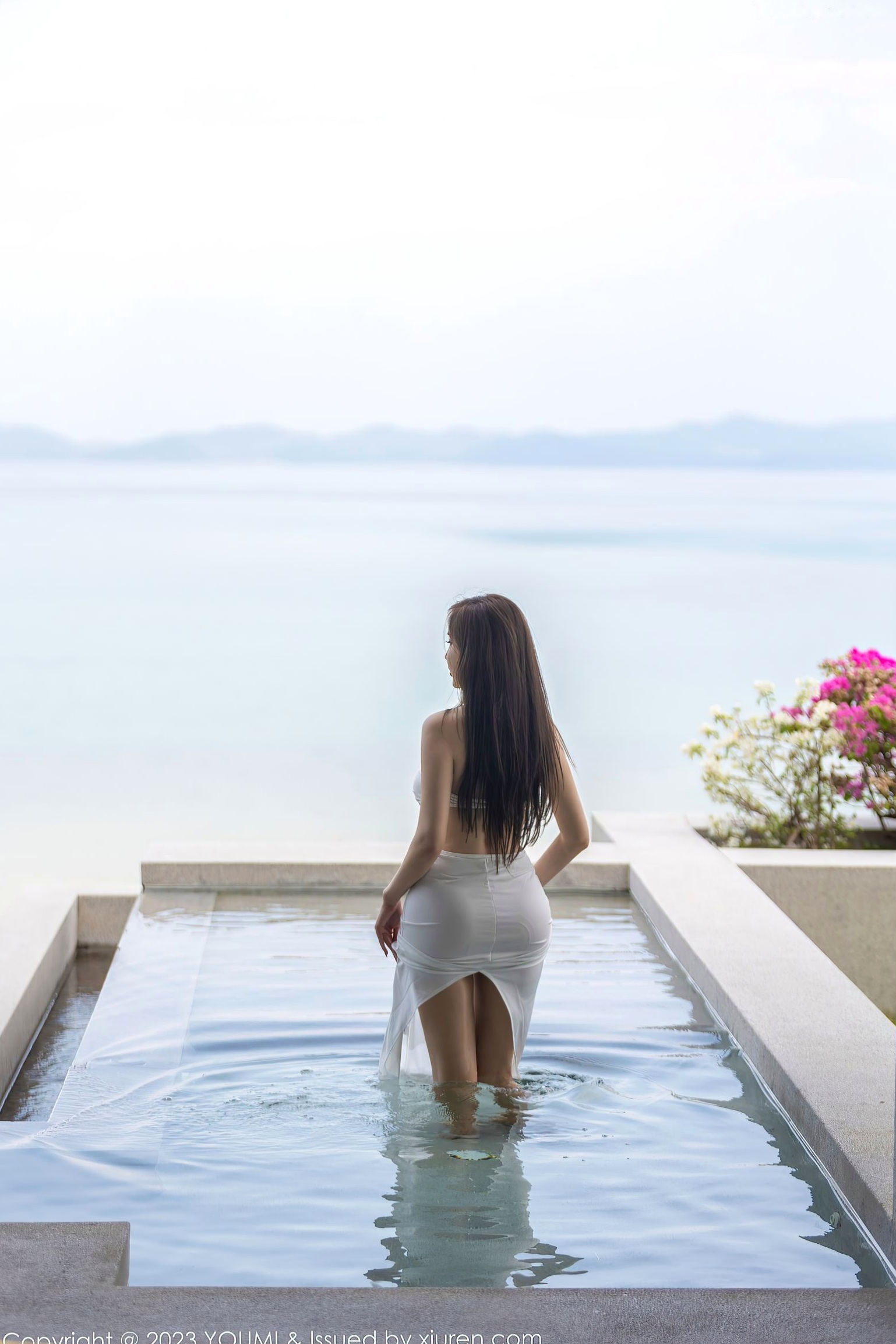 Gallery - YouMi尤蜜荟 - Chiness Model -931-Carol周妍希-白色轻透连身裙湿身泳池私房照-2023.04.27 - 无圣光大尺度透视性感女神尤蜜荟 - Chiness Model 性感私房照湿身尤物 女神私房照_秀色女神 - image 46