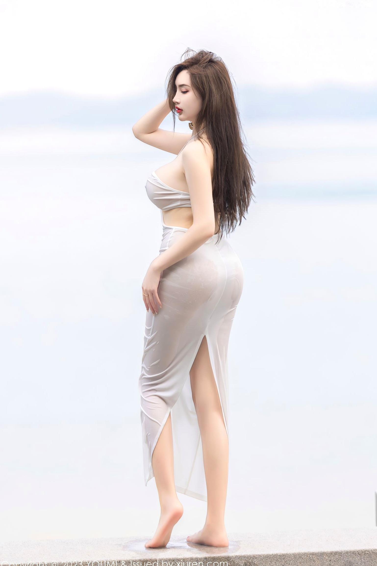 Gallery - YouMi尤蜜荟 - Chiness Model -931-Carol周妍希-白色轻透连身裙湿身泳池私房照-2023.04.27 - 无圣光大尺度透视性感女神尤蜜荟 - Chiness Model 性感私房照湿身尤物 女神私房照_秀色女神 - image 55