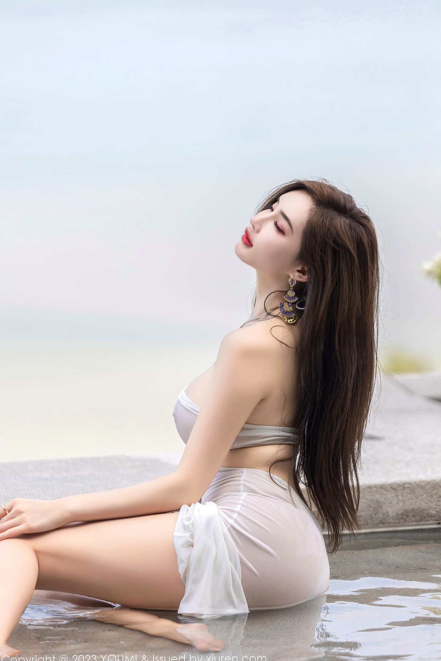 Gallery - YouMi尤蜜荟 - Chiness Model -931-Carol周妍希-白色轻透连身裙湿身泳池私房照-2023.04.27 - 无圣光大尺度透视性感女神尤蜜荟 - Chiness Model 性感私房照湿身尤物 女神私房照_秀色女神 - image 59