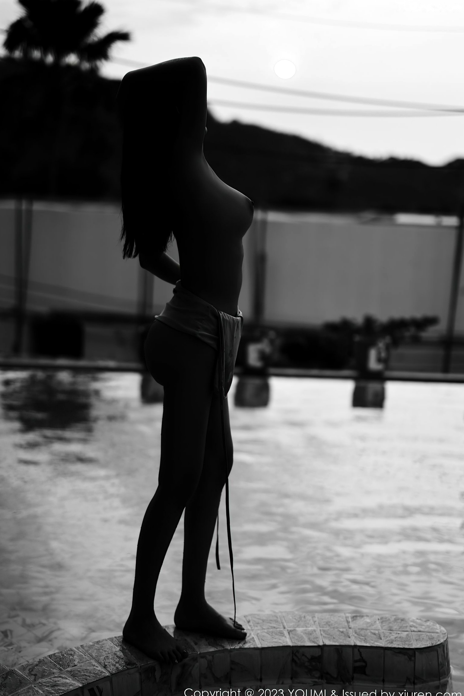Gallery - YouMi尤蜜荟 - Chiness Model -927-夏沫沫Tifa-浅色吊带短裙黑丝吊带袜-极致泳池私房诱惑-2023.04.17尤蜜荟 - Chiness Model 性感诱惑丝袜私房照 女神私房照_秀色女神 - image 62