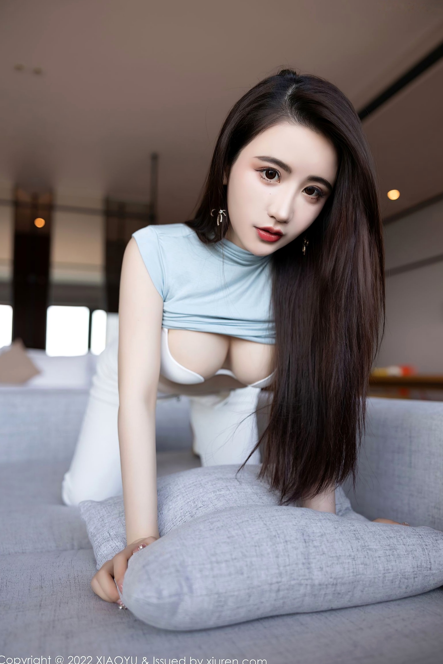 Gallery - XiaoYu语画界 - Painting World 747期：樱桃酱Cherry惠州酒店旅拍，白色内衣配丝袜私房写真，诱惑美腿尽显极致曲线语画界 - Painting World 尤物性感私房照诱惑美腿 女神私房照_秀色女神 - image 30