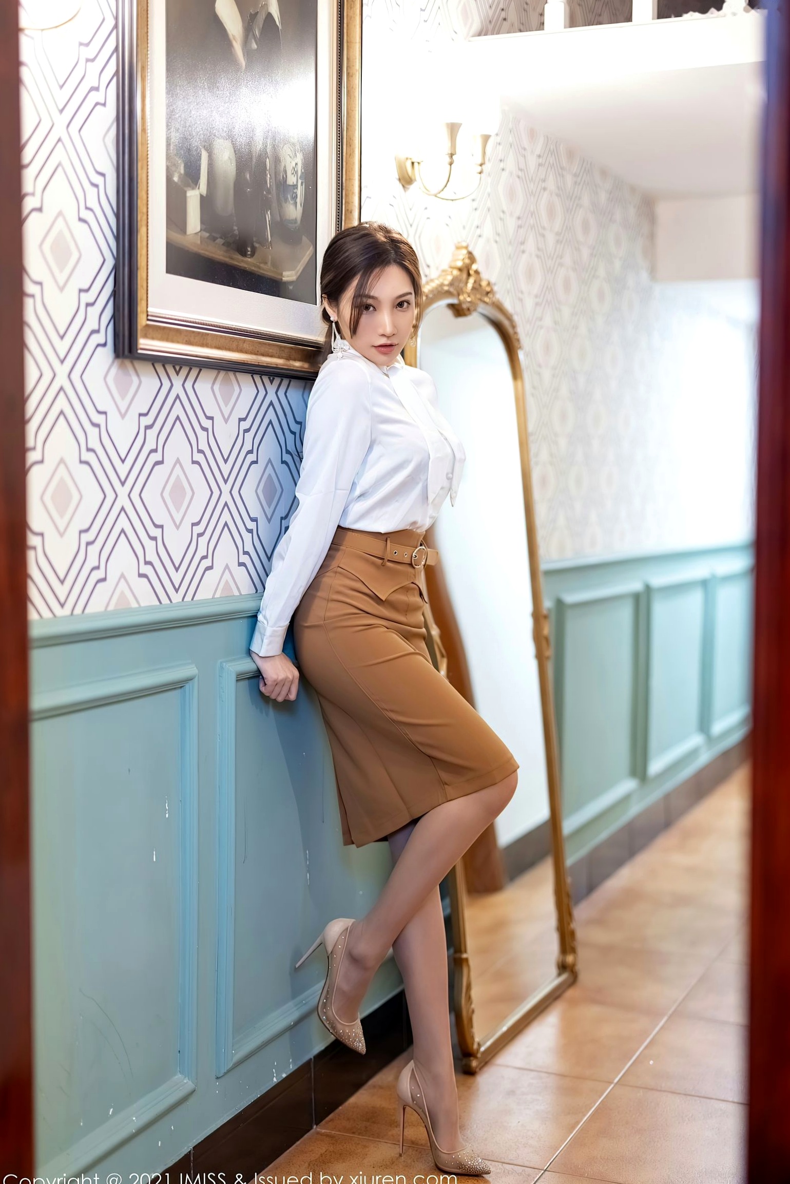 Gallery - IMiss爱蜜社 - Honey Club -550-小狐狸Kathryn白衬衫制服诱惑与精致蕾丝内衣私房写真爱蜜社 - Honey Club 性感诱惑私房照内衣 女神私房照_秀色女神 - image 1