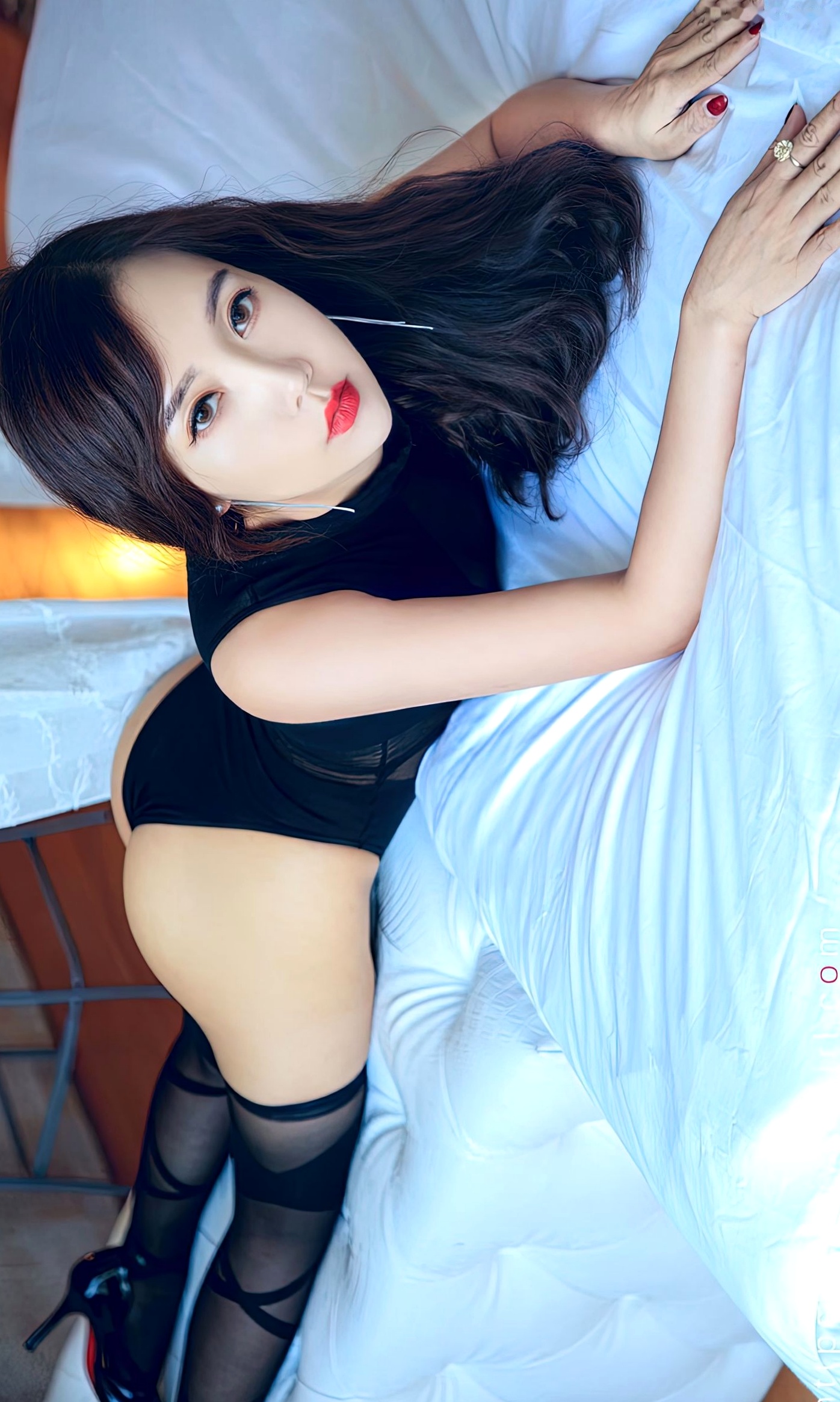 Gallery - UGirlsApp尤果圈 - Chiness Model 爱尤物 - Love Beauty -2541-轻浅如愿-《静子》极品黑色连体衣私房照，优雅展现撩人美臀与完美曲线爱尤物 - Love Beauty 性感诱惑私房照美臀 女神私房照_秀色女神 - image 9