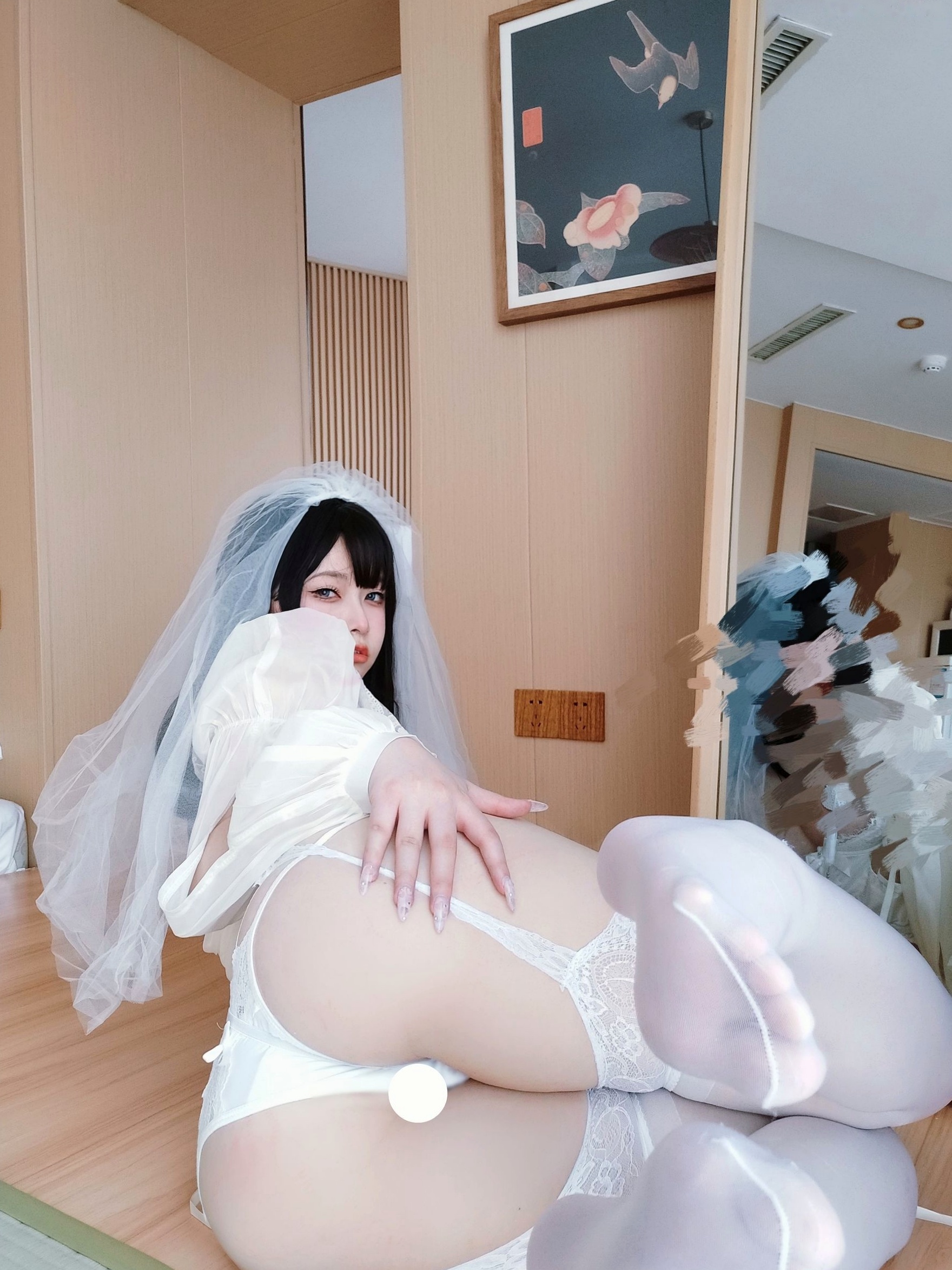 Gallery - 女主K-白双子：纯欲新娘婚纱私房，童颜巨乳极致诱惑，大尺度性感写真童颜巨乳私房照性感诱惑内衣 女神私房照_秀色女神 - image 30