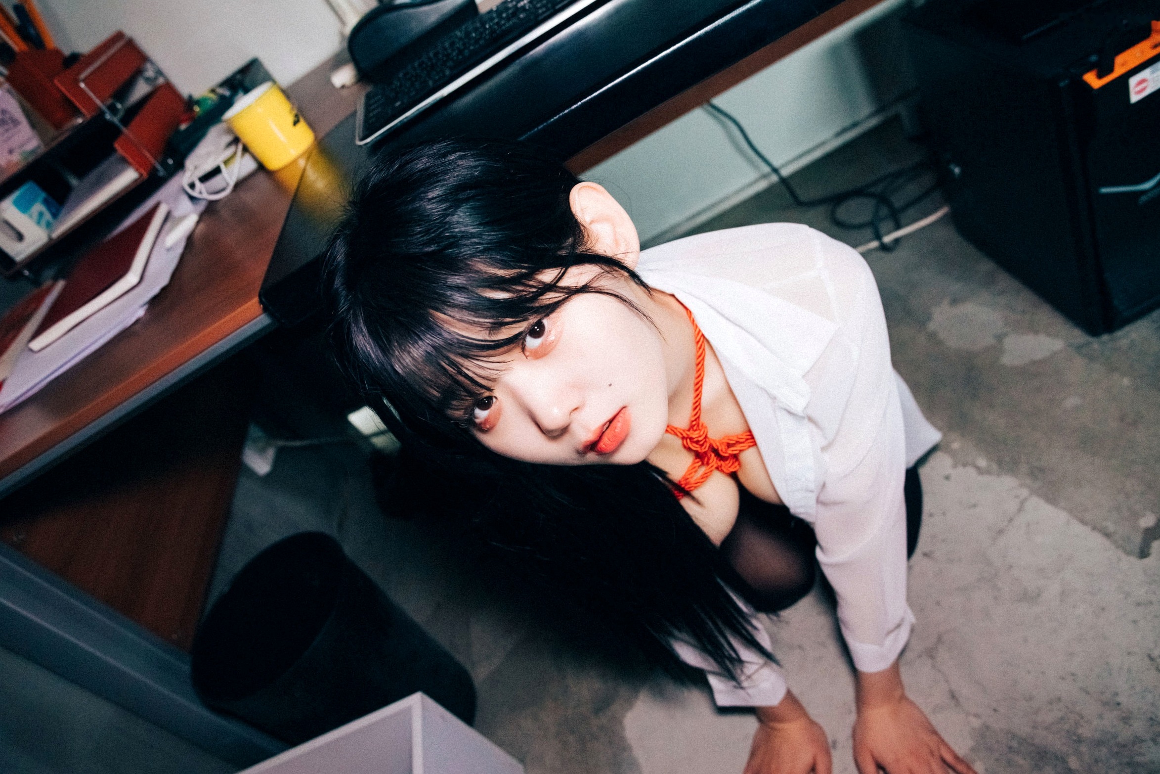 Gallery - 韩国美女琪雅Zia绳缚卷：红色蕾丝内衣搭配黑丝私房写真，极致火辣身材诱惑大尺度艺术摄影韩国性感诱惑私房照大尺度 女神私房照_秀色女神 - image 6