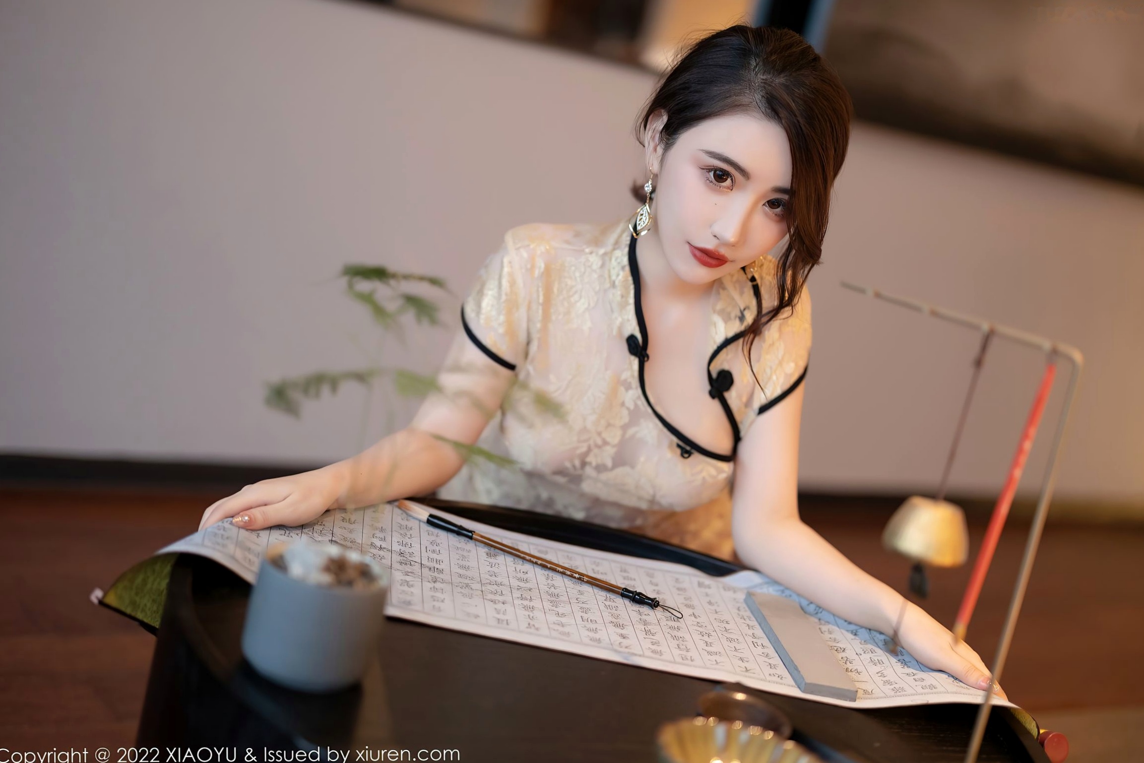 Gallery - XiaoYu语画界 - Painting World -712-绯月樱-惠州豪华旅拍-黄色轻透蕾丝旗袍私房摄影-极致修身性感曲线-无圣光大尺度语画界 - Painting World 旗袍性感诱惑私房照大尺度 女神私房照_秀色女神 - image 29
