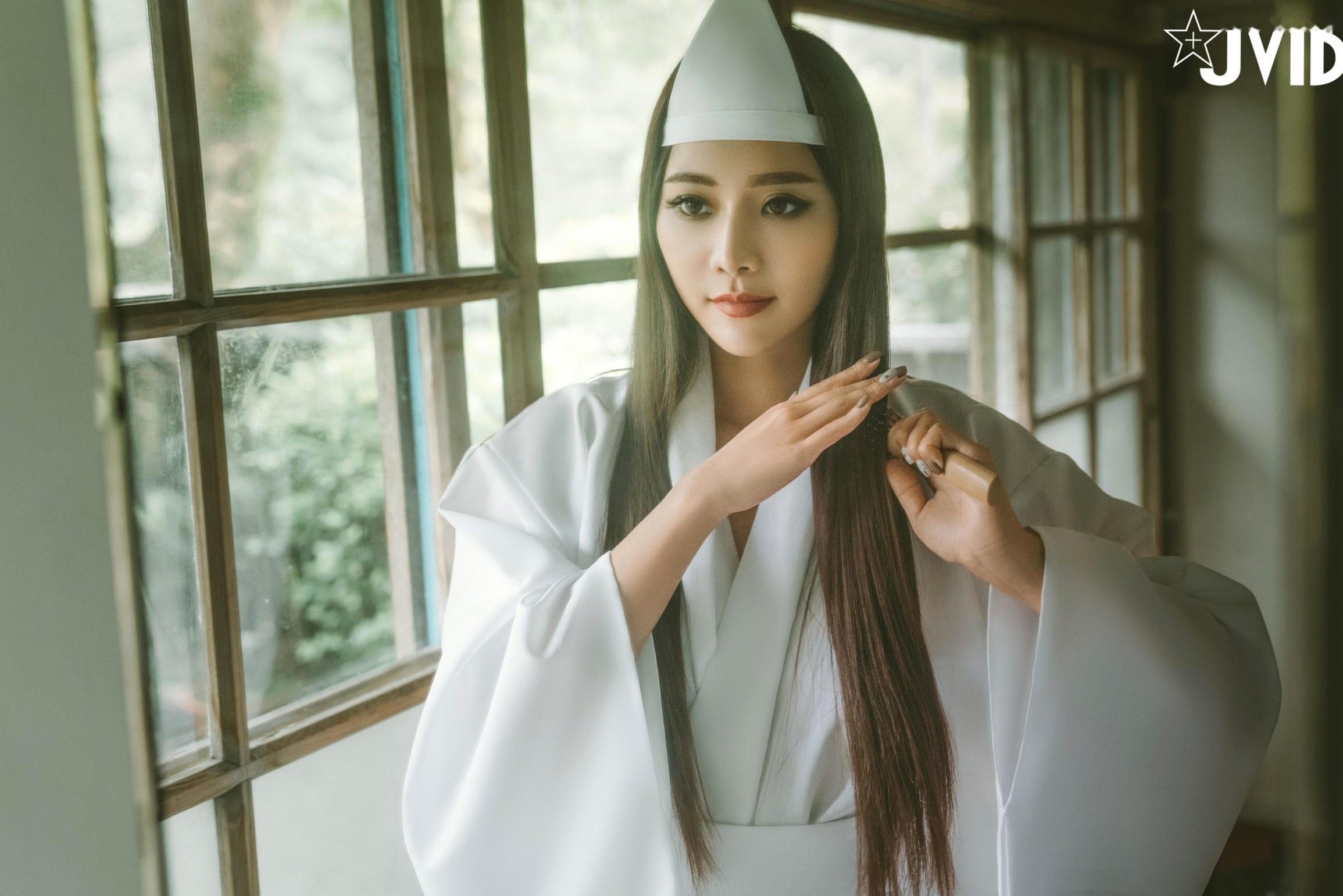 Gallery - JVID-乐乐-痴女幽灵鬼姬杯，绝美和风诡异服饰，冷艳性感私房写真大尺度呈现JVID性感诱惑私房照角色扮演 女神私房照_秀色女神 - image 1