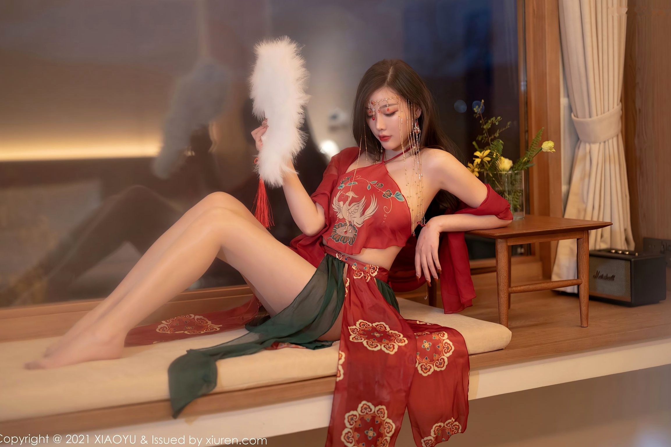 Gallery - XiaoYu语画界 - Painting World -杨晨晨Sugar-丽江心愿旅拍红色古装肚兜-典雅古典韵味-酒店私房摄影语画界 - Painting World 私房照肚兜性感气质 女神私房照_秀色女神 - image 6