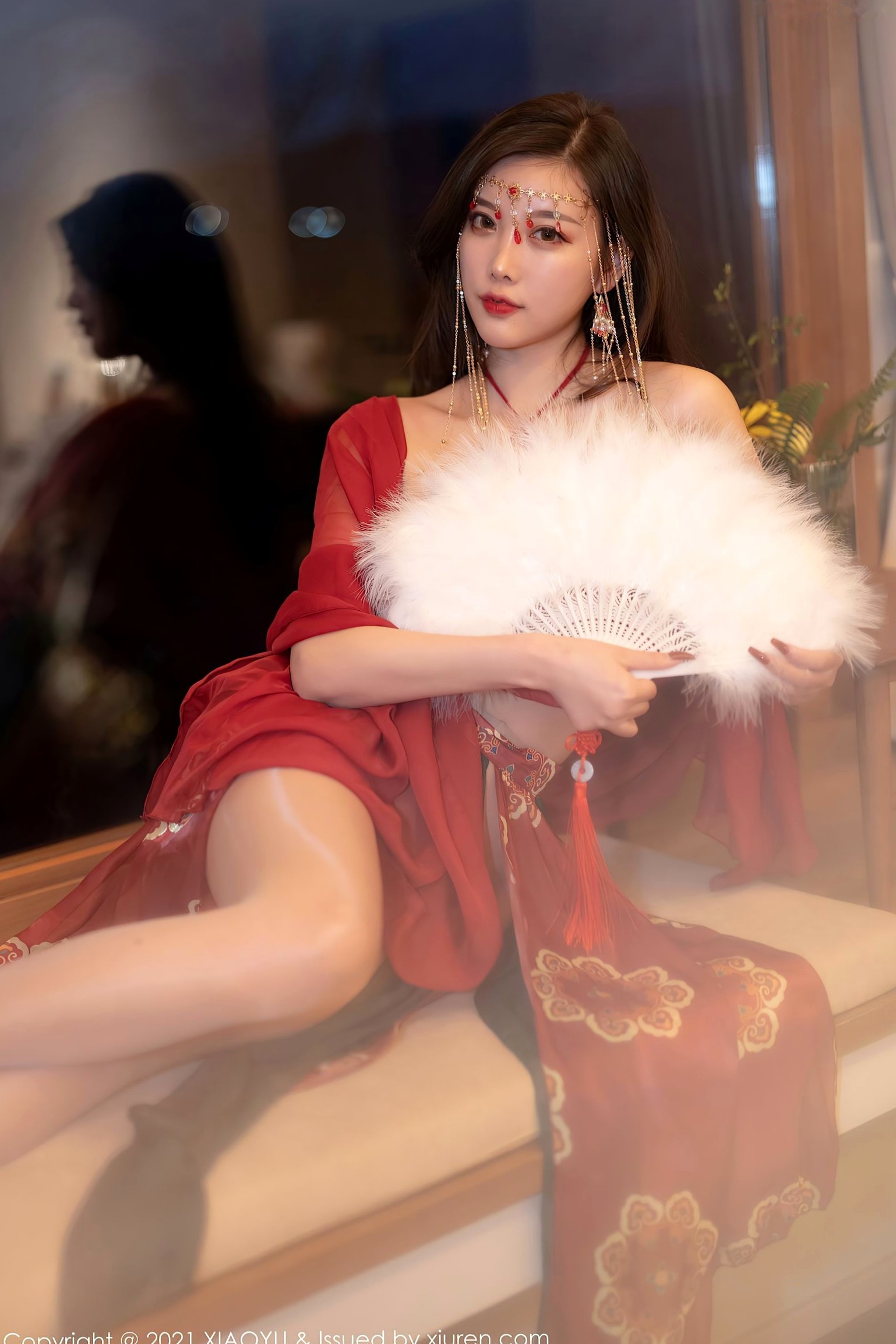Gallery - XiaoYu语画界 - Painting World -杨晨晨Sugar-丽江心愿旅拍红色古装肚兜-典雅古典韵味-酒店私房摄影语画界 - Painting World 私房照肚兜性感气质 女神私房照_秀色女神 - image 7