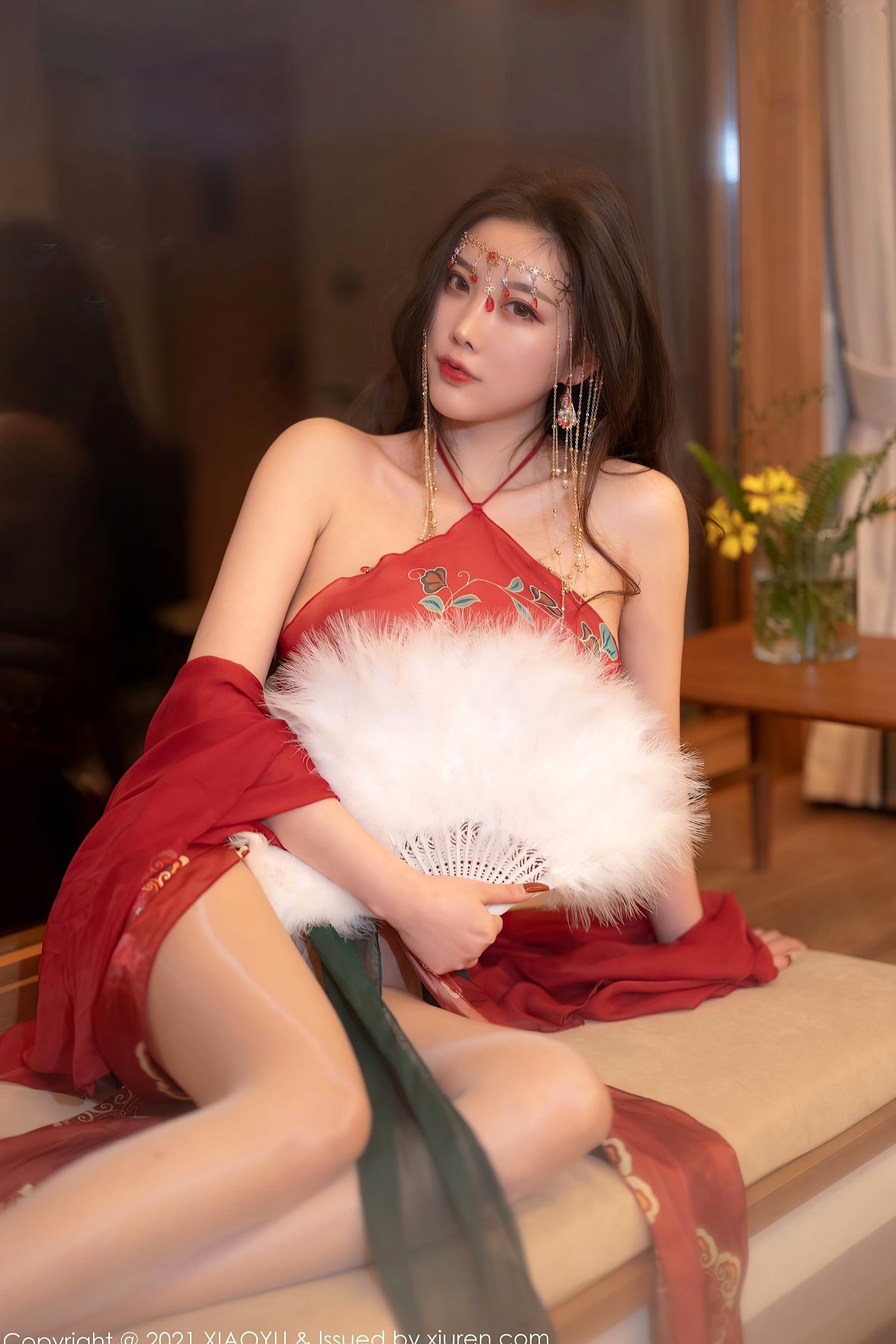 Gallery - XiaoYu语画界 - Painting World -杨晨晨Sugar-丽江心愿旅拍红色古装肚兜-典雅古典韵味-酒店私房摄影语画界 - Painting World 私房照肚兜性感气质 女神私房照_秀色女神 - image 10