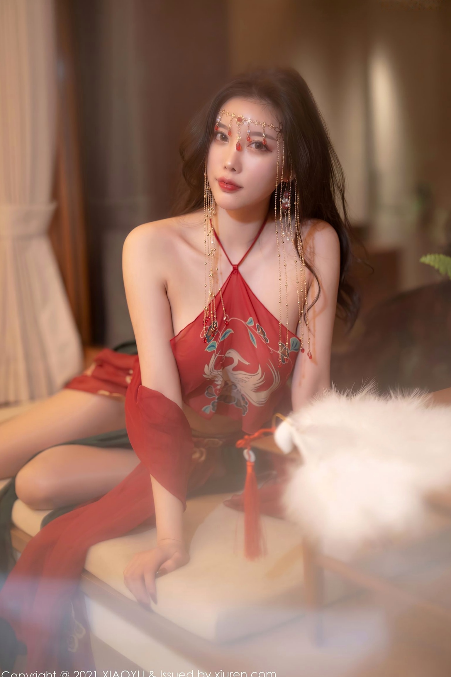 Gallery - XiaoYu语画界 - Painting World -杨晨晨Sugar-丽江心愿旅拍红色古装肚兜-典雅古典韵味-酒店私房摄影语画界 - Painting World 私房照肚兜性感气质 女神私房照_秀色女神 - image 11