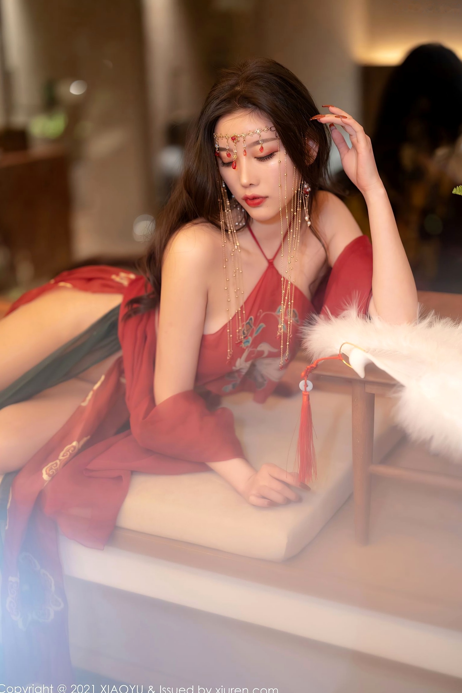 Gallery - XiaoYu语画界 - Painting World -杨晨晨Sugar-丽江心愿旅拍红色古装肚兜-典雅古典韵味-酒店私房摄影语画界 - Painting World 私房照肚兜性感气质 女神私房照_秀色女神 - image 14