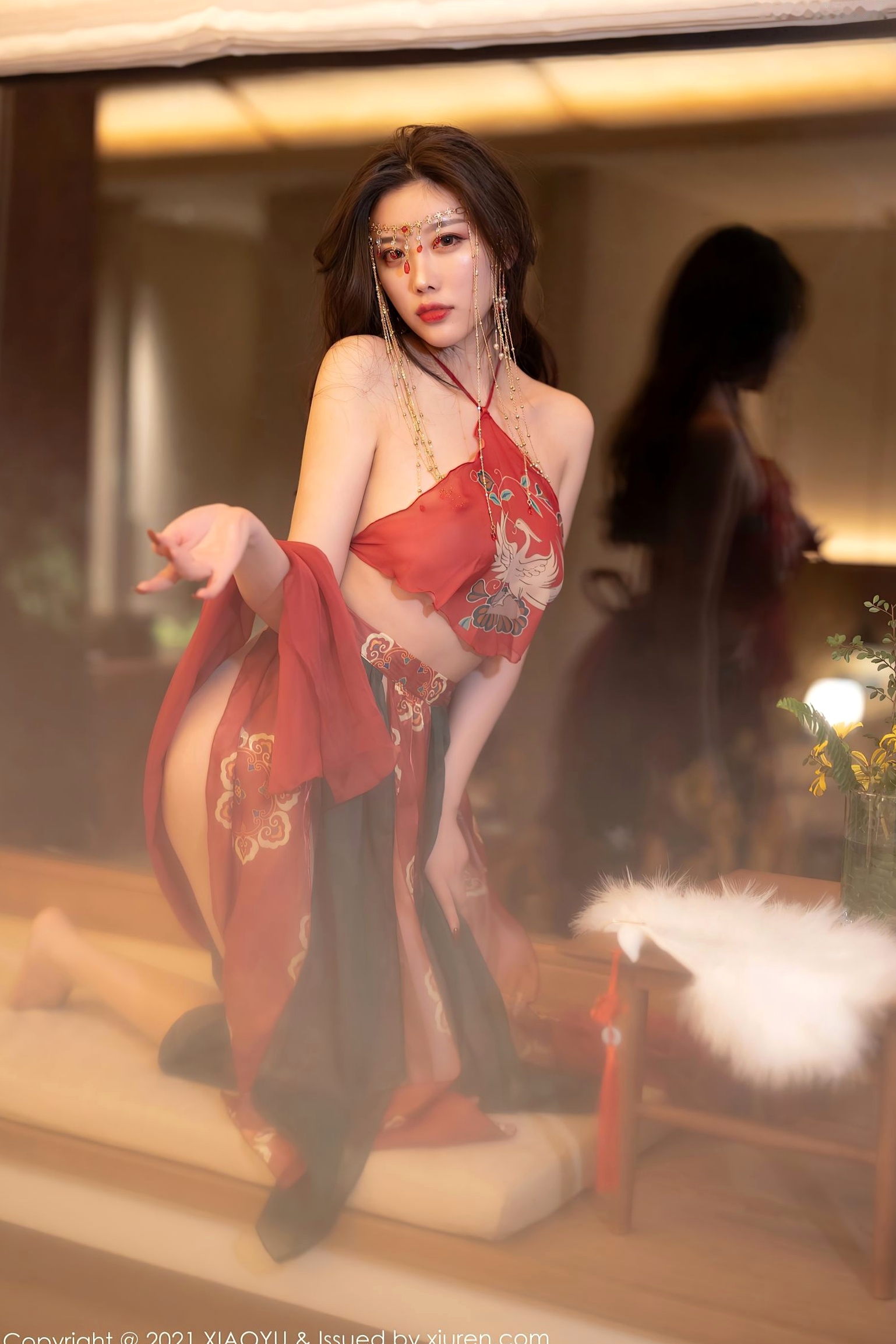 Gallery - XiaoYu语画界 - Painting World -杨晨晨Sugar-丽江心愿旅拍红色古装肚兜-典雅古典韵味-酒店私房摄影语画界 - Painting World 私房照肚兜性感气质 女神私房照_秀色女神 - image 15