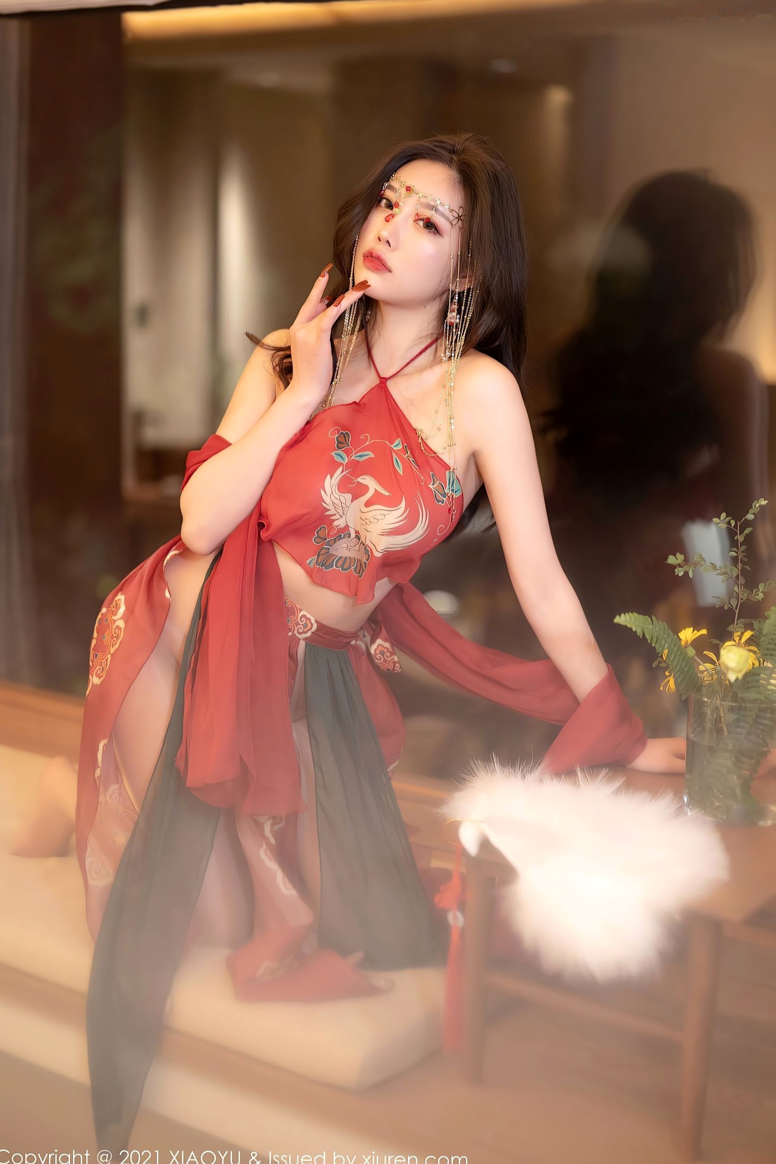 Gallery - XiaoYu语画界 - Painting World -杨晨晨Sugar-丽江心愿旅拍红色古装肚兜-典雅古典韵味-酒店私房摄影语画界 - Painting World 私房照肚兜性感气质 女神私房照_秀色女神 - image 16