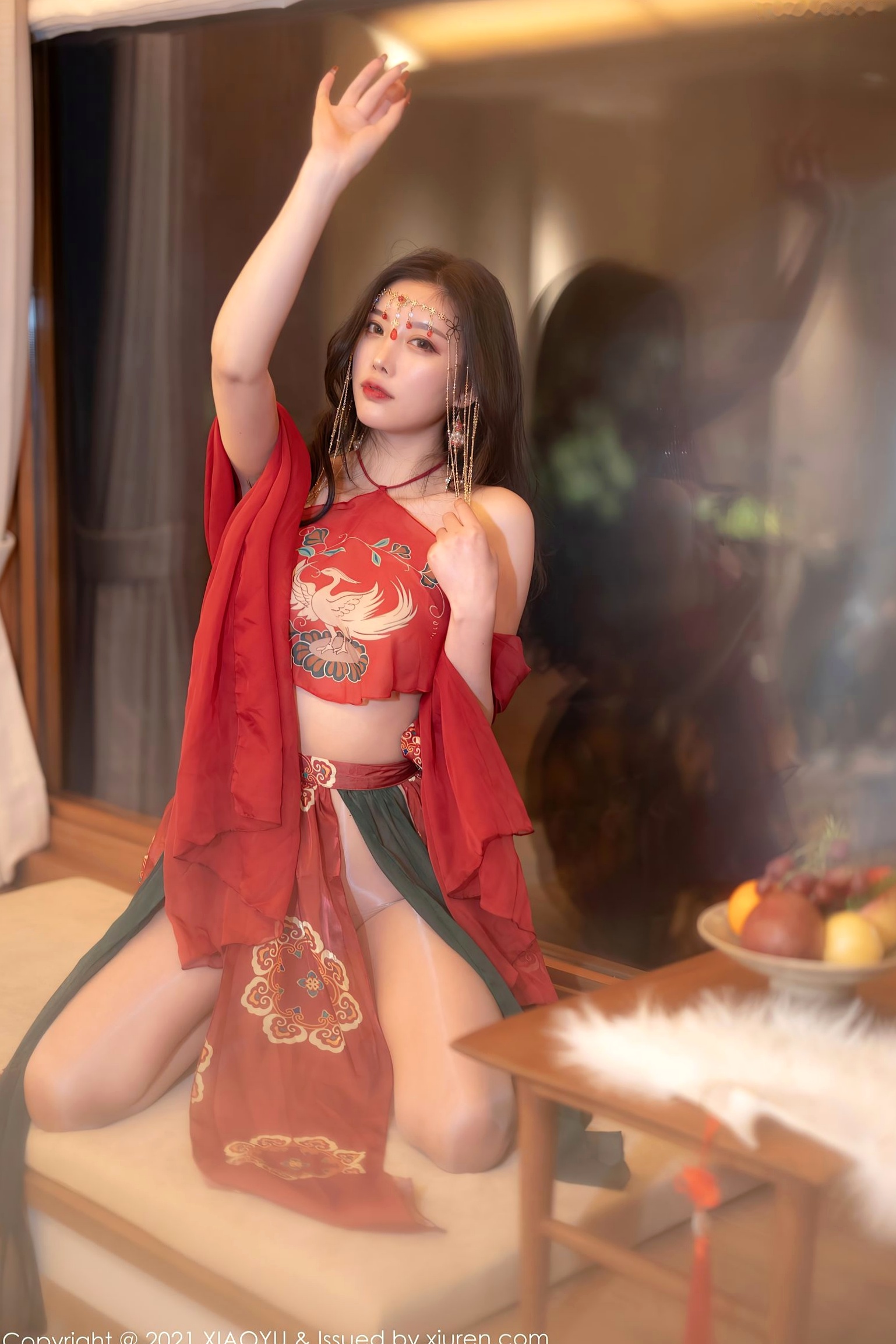 Gallery - XiaoYu语画界 - Painting World -杨晨晨Sugar-丽江心愿旅拍红色古装肚兜-典雅古典韵味-酒店私房摄影语画界 - Painting World 私房照肚兜性感气质 女神私房照_秀色女神 - image 24