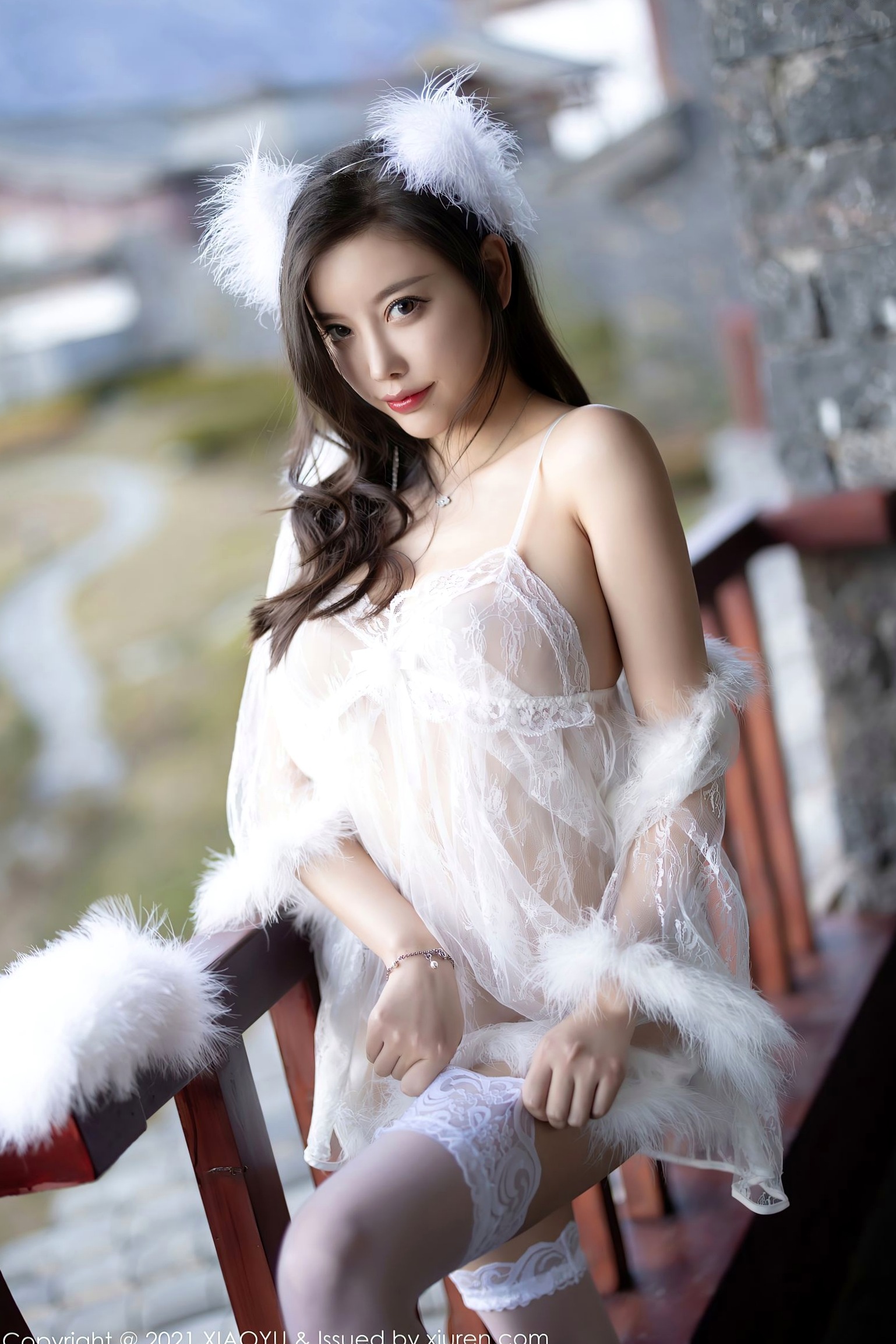 Gallery - XiaoYu语画界 - Painting World -680-杨晨晨Sugar-丽江心愿旅拍轻纱吊带裙-2021.12.21 - 无圣光大尺度语画界 - Painting World  女神私房照_秀色女神 - image 2