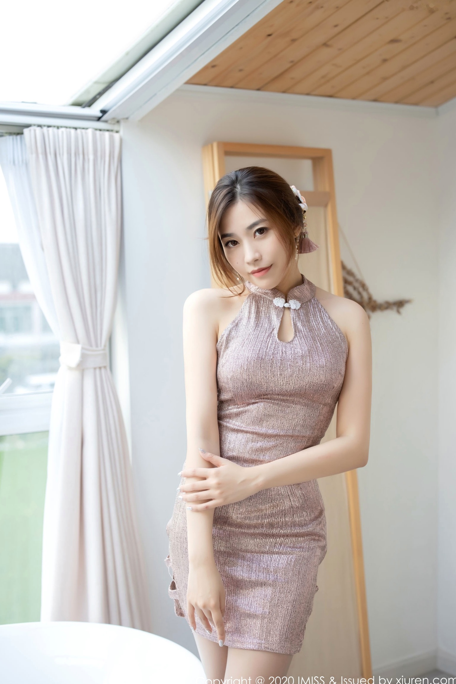 Gallery - IMiss爱蜜社 - Honey Club -434-许诺-清新居家针织毛衣私房写真-性感连身裙星点丝袜-女神诱惑无圣光私房照清新治愈系诱惑爱蜜社 - Honey Club  女神私房照_秀色女神 - image 55