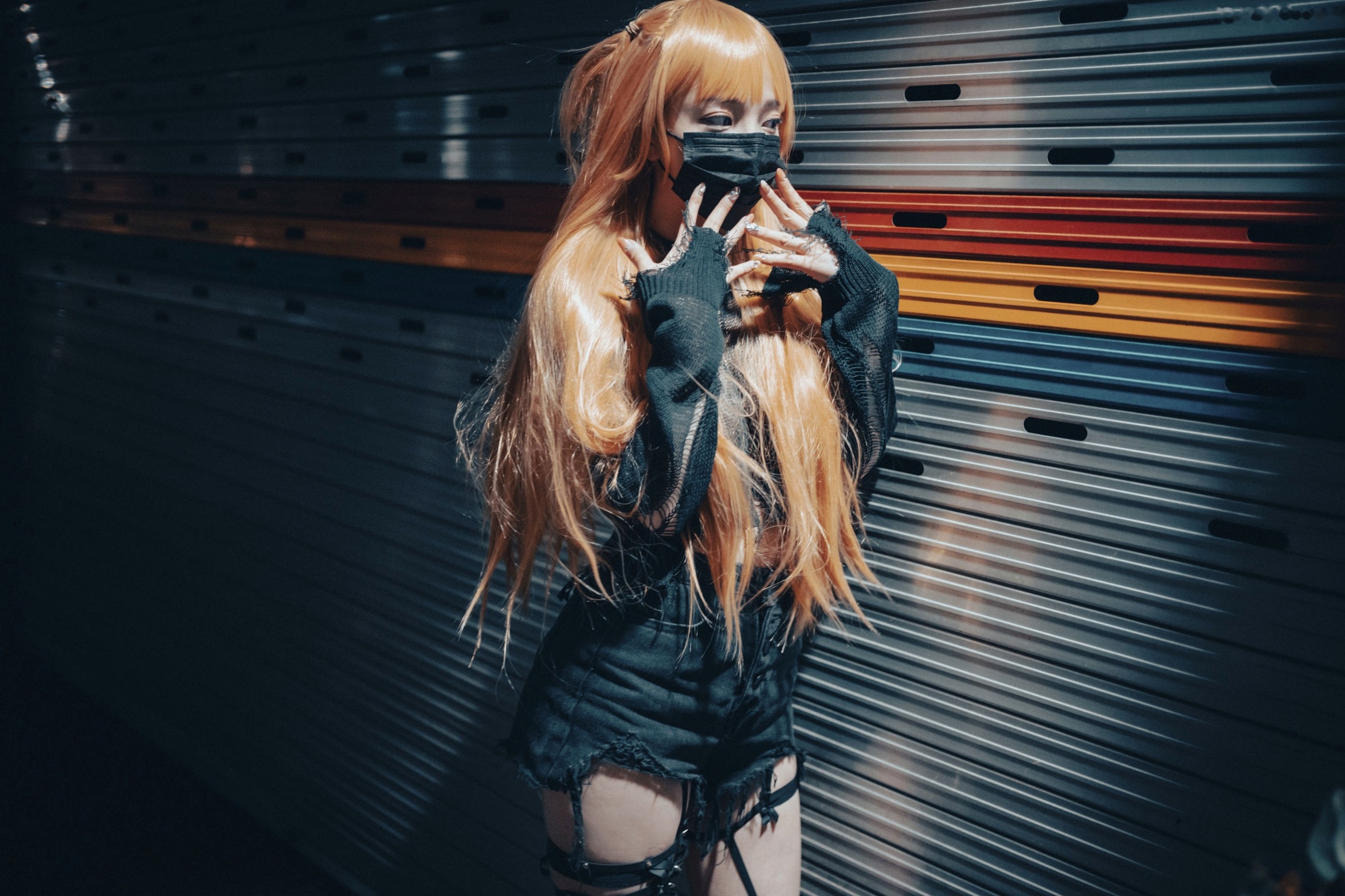 Gallery - 韩国美女孙乐乐Son-YeEun死亡笔记弥海砂Cosplay，暗黑车内私房大尺度写真，夜拍街头哥特诱惑，无圣光性感演绎韩国角色扮演大尺度私房照性感 女神私房照_秀色女神 - image 44