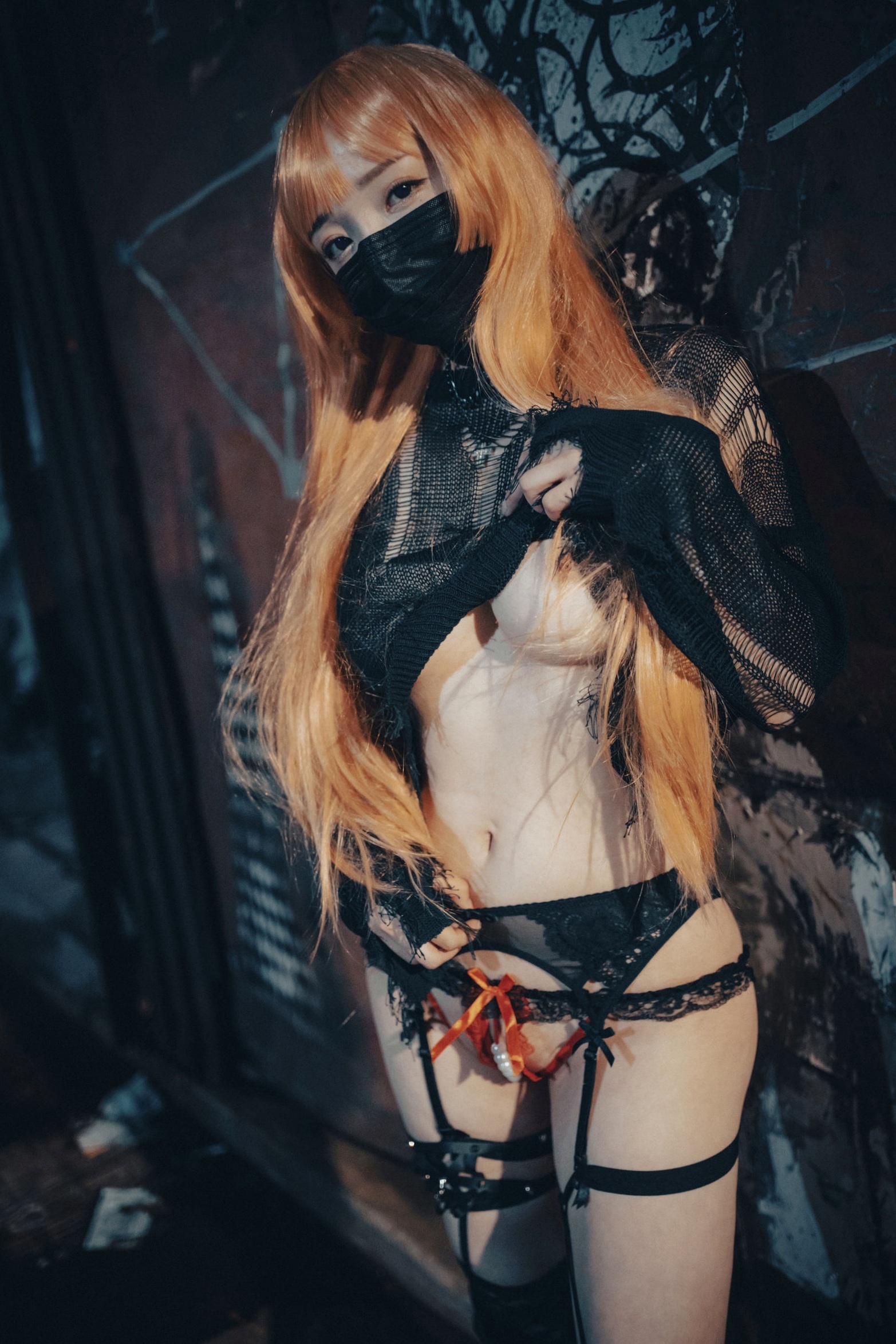 Gallery - 韩国美女孙乐乐Son-YeEun死亡笔记弥海砂Cosplay，暗黑车内私房大尺度写真，夜拍街头哥特诱惑，无圣光性感演绎韩国角色扮演大尺度私房照性感 女神私房照_秀色女神 - image 66