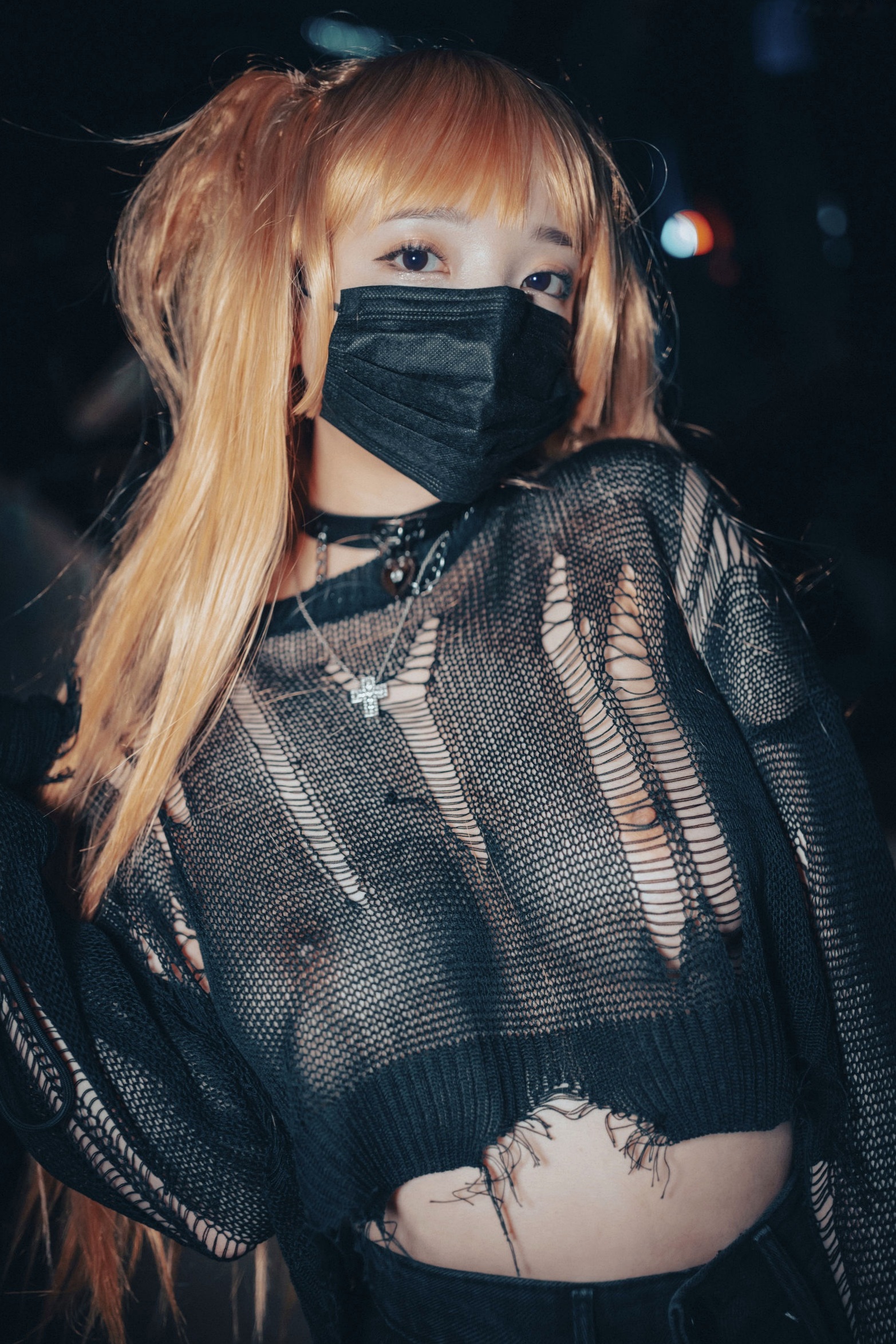 Gallery - 韩国美女孙乐乐Son-YeEun死亡笔记弥海砂Cosplay，暗黑车内私房大尺度写真，夜拍街头哥特诱惑，无圣光性感演绎韩国角色扮演大尺度私房照性感 女神私房照_秀色女神 - image 71