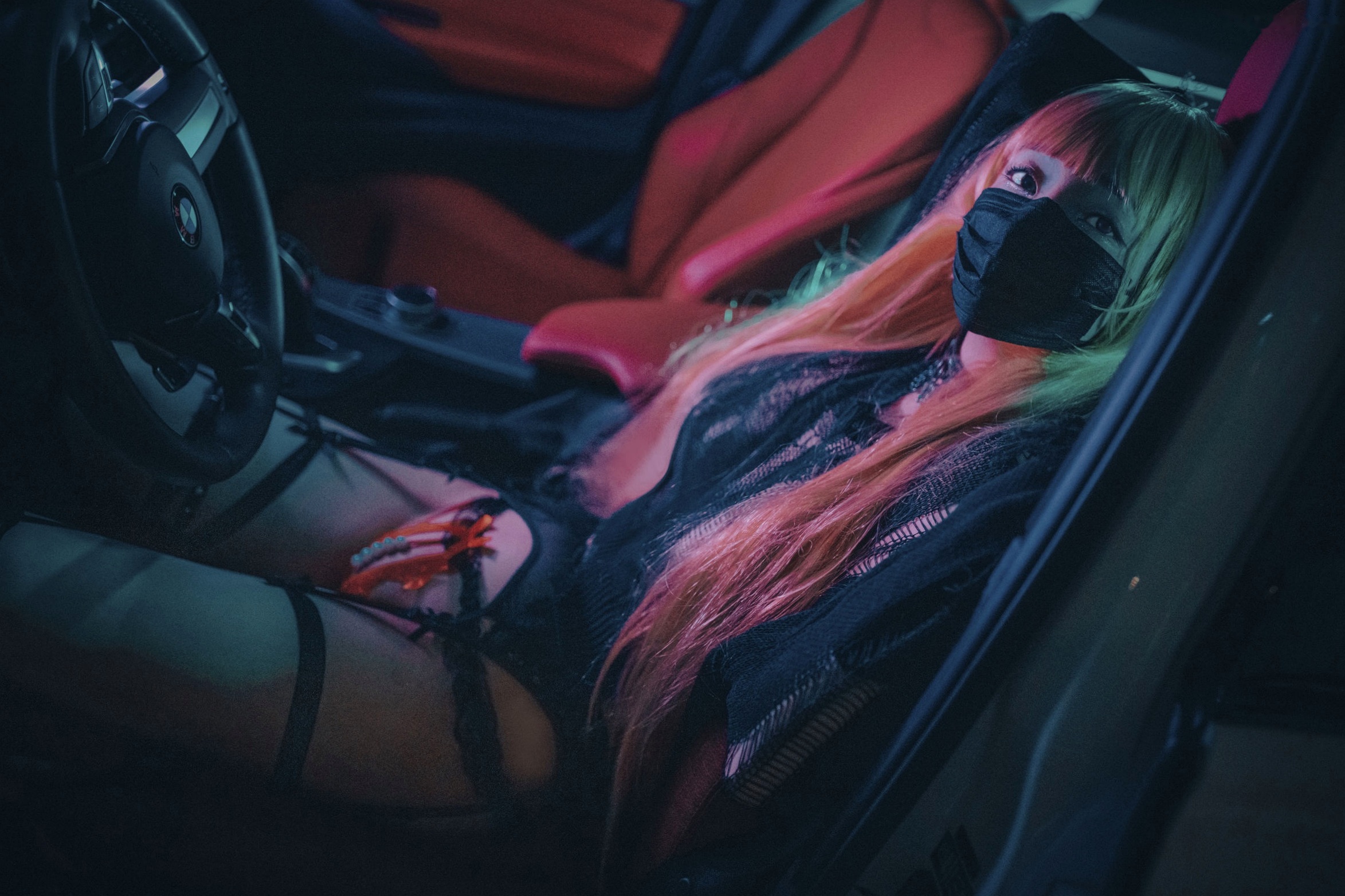 Gallery - 韩国美女孙乐乐Son-YeEun死亡笔记弥海砂Cosplay，暗黑车内私房大尺度写真，夜拍街头哥特诱惑，无圣光性感演绎韩国角色扮演大尺度私房照性感 女神私房照_秀色女神 - image 128