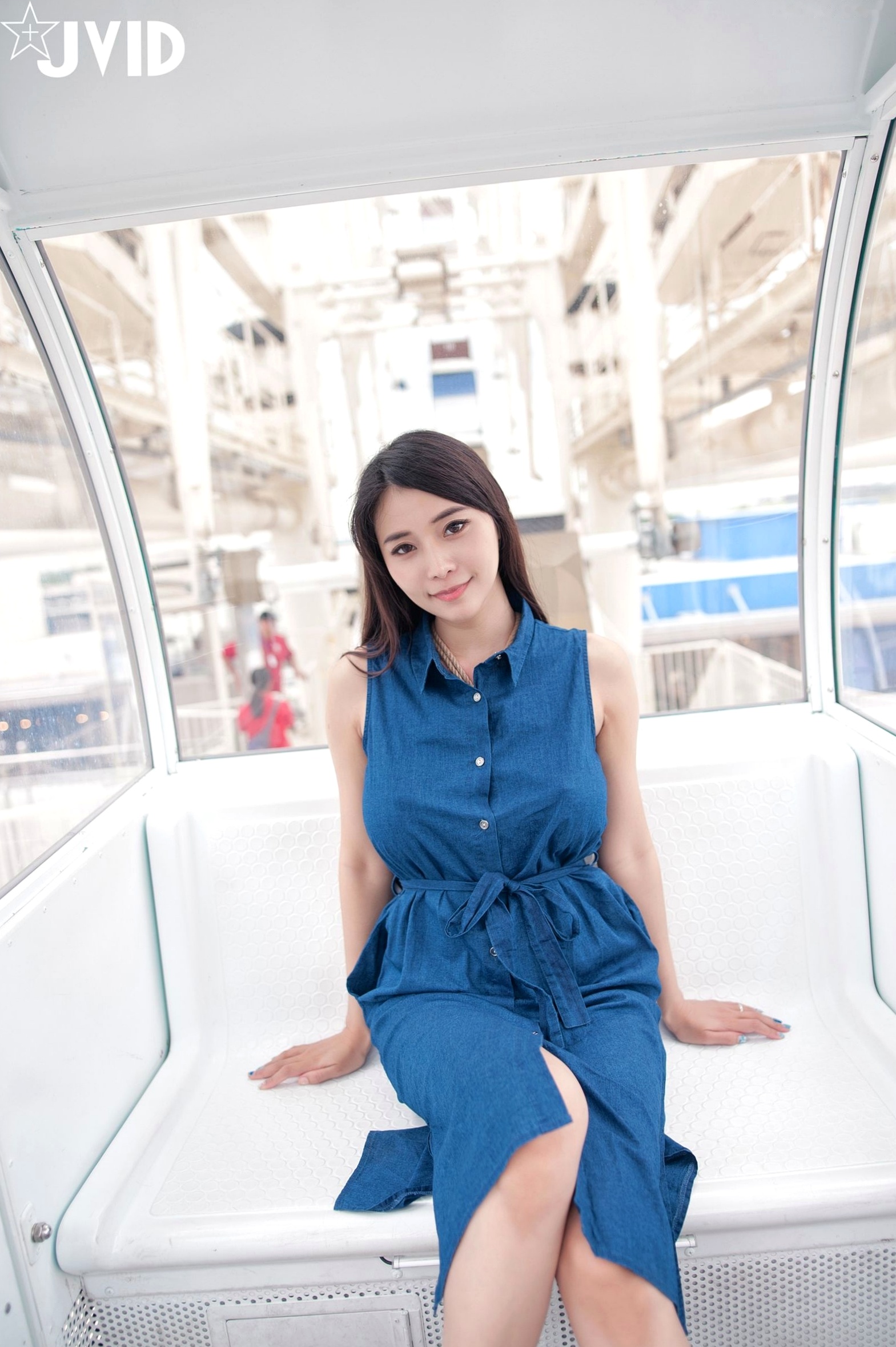 Gallery - JVID乐乐摩天轮户外写真：牛仔长裙下的极致龟甲缚束缚诱惑，大胆尺度展露迷人好身材大尺度诱惑户外JVID私房照 女神私房照_秀色女神 - image 4