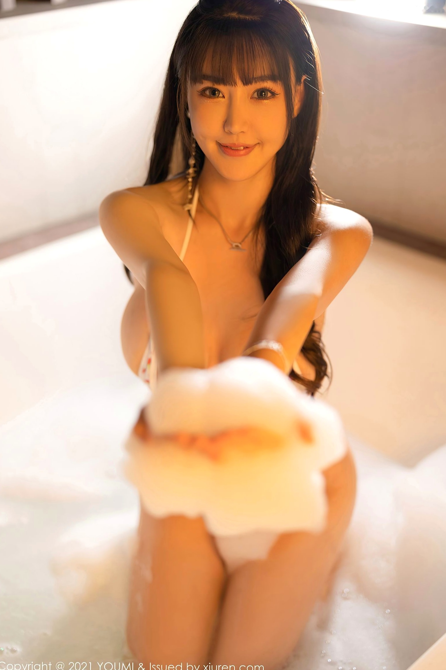 Gallery - 朱可儿Flower浴室泡泡浴写真，极简内衣展现火辣曼妙曲线，无圣光大尺度唯美视觉盛宴尤蜜荟 - Chiness Model 性感浴室诱惑湿身 女神私房照_秀色女神 - image 13