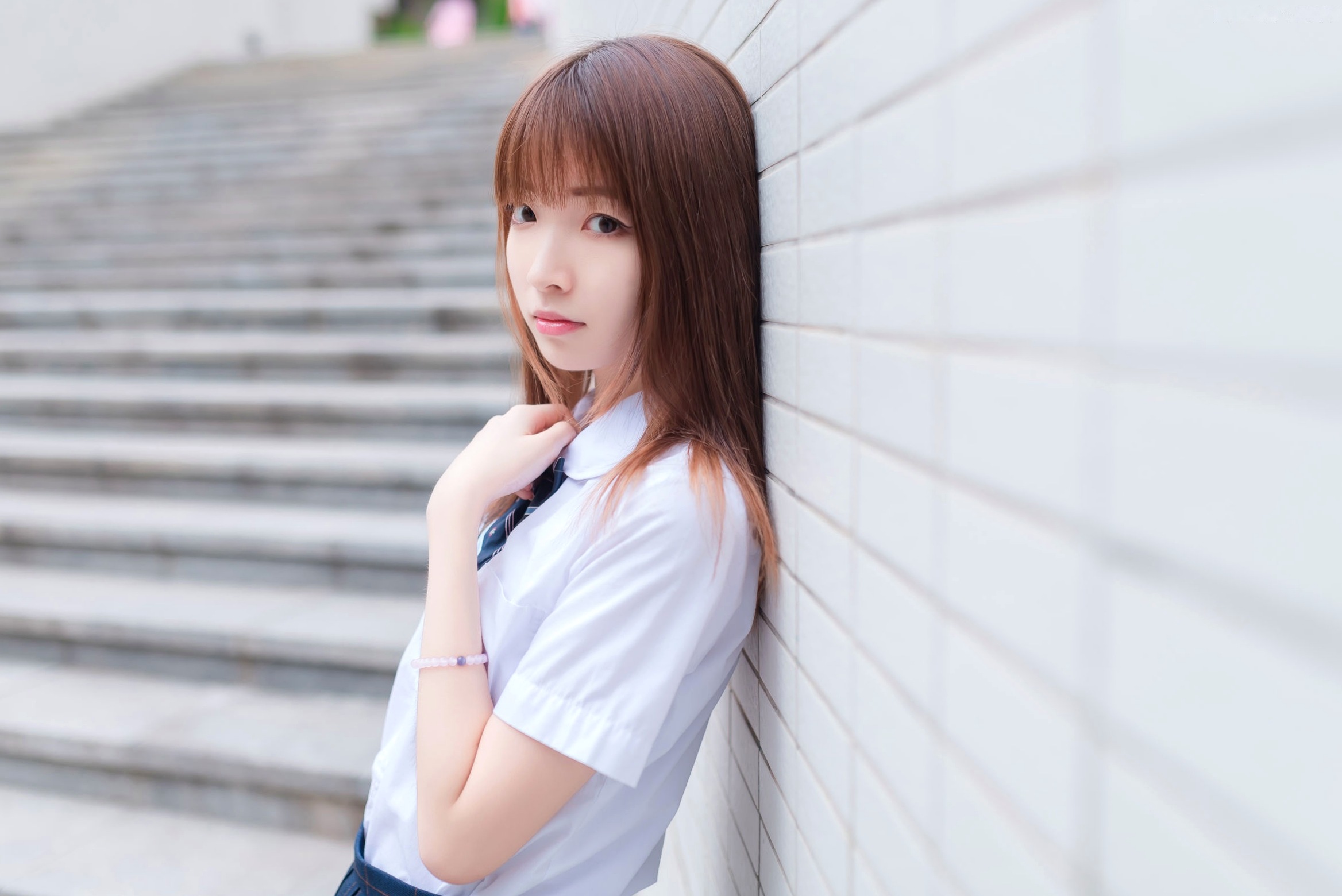 Gallery - MTCos喵糖映画-Vol.427-《校园JK》清纯少女学园系，极致白丝诱惑，清新学院风写真制服清纯美腿私房照 女神私房照_秀色女神 - image 4