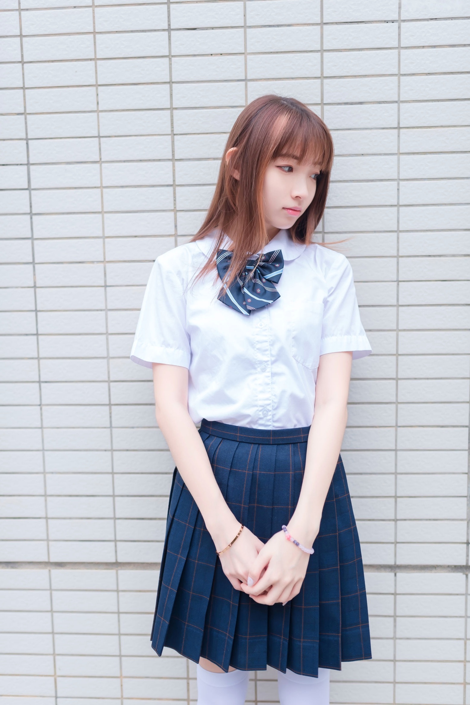 Gallery - MTCos喵糖映画-Vol.427-《校园JK》清纯少女学园系，极致白丝诱惑，清新学院风写真制服清纯美腿私房照 女神私房照_秀色女神 - image 6
