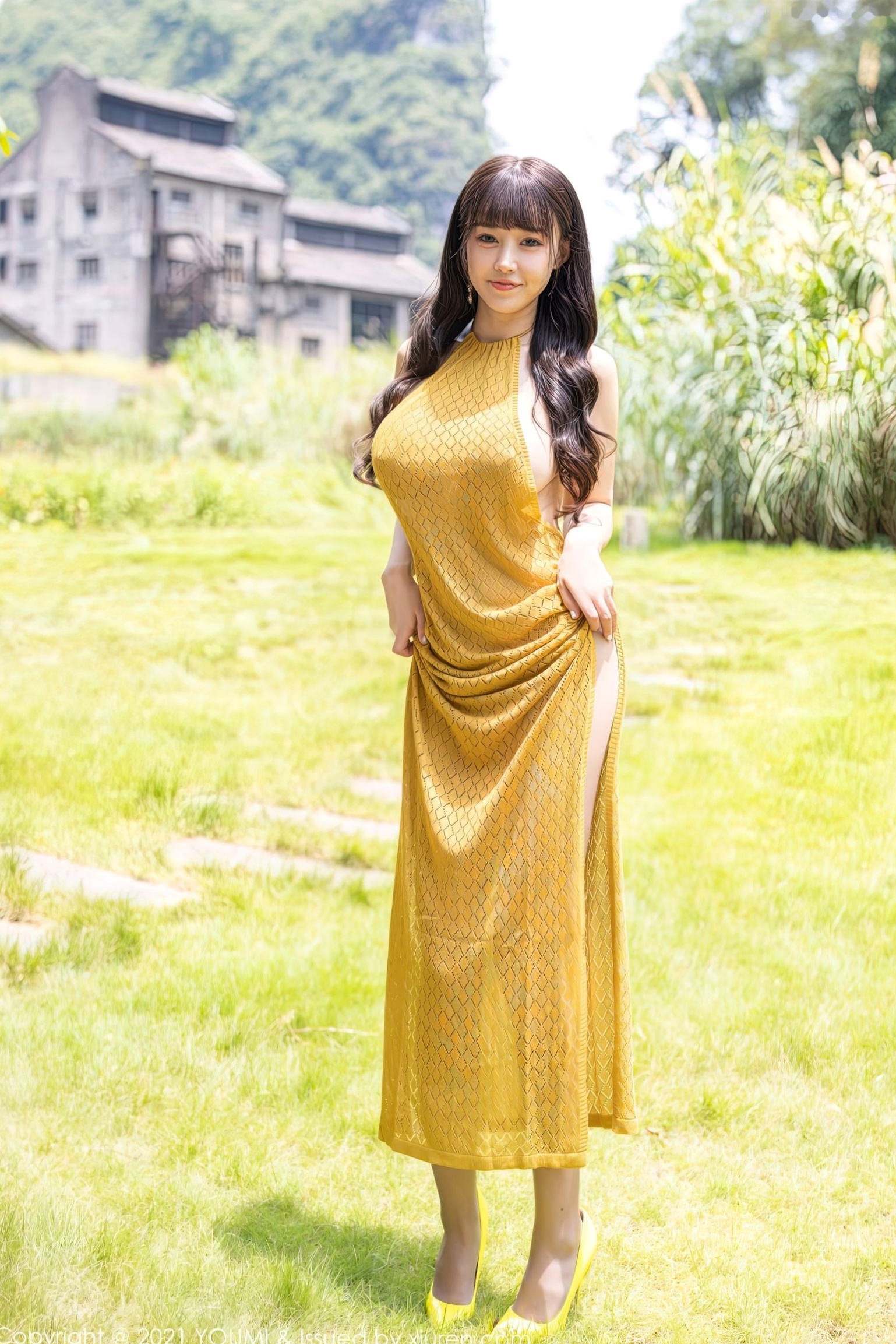 Gallery - YouMi尤蜜荟 - Chiness Model -朱可儿Flower-明艳动人黄色针织裙私房写真-大尺度户外室内绝美大片尤蜜荟 - Chiness Model 性感大尺度私房照诱惑 女神私房照_秀色女神 - image 3