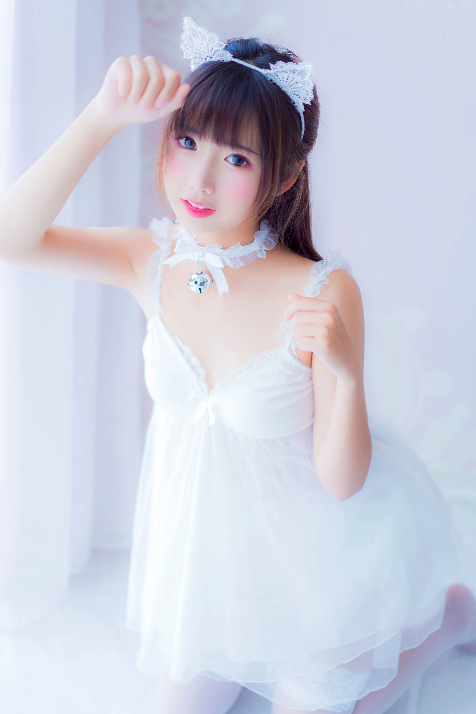 Gallery - MTCos喵糖映画-Vol.415-《白裙少女》清纯萝莉丝袜私房照，治愈系少女的梦幻唯美瞬间清纯萝莉治愈系私房照丝袜 女神私房照_秀色女神 - image 8