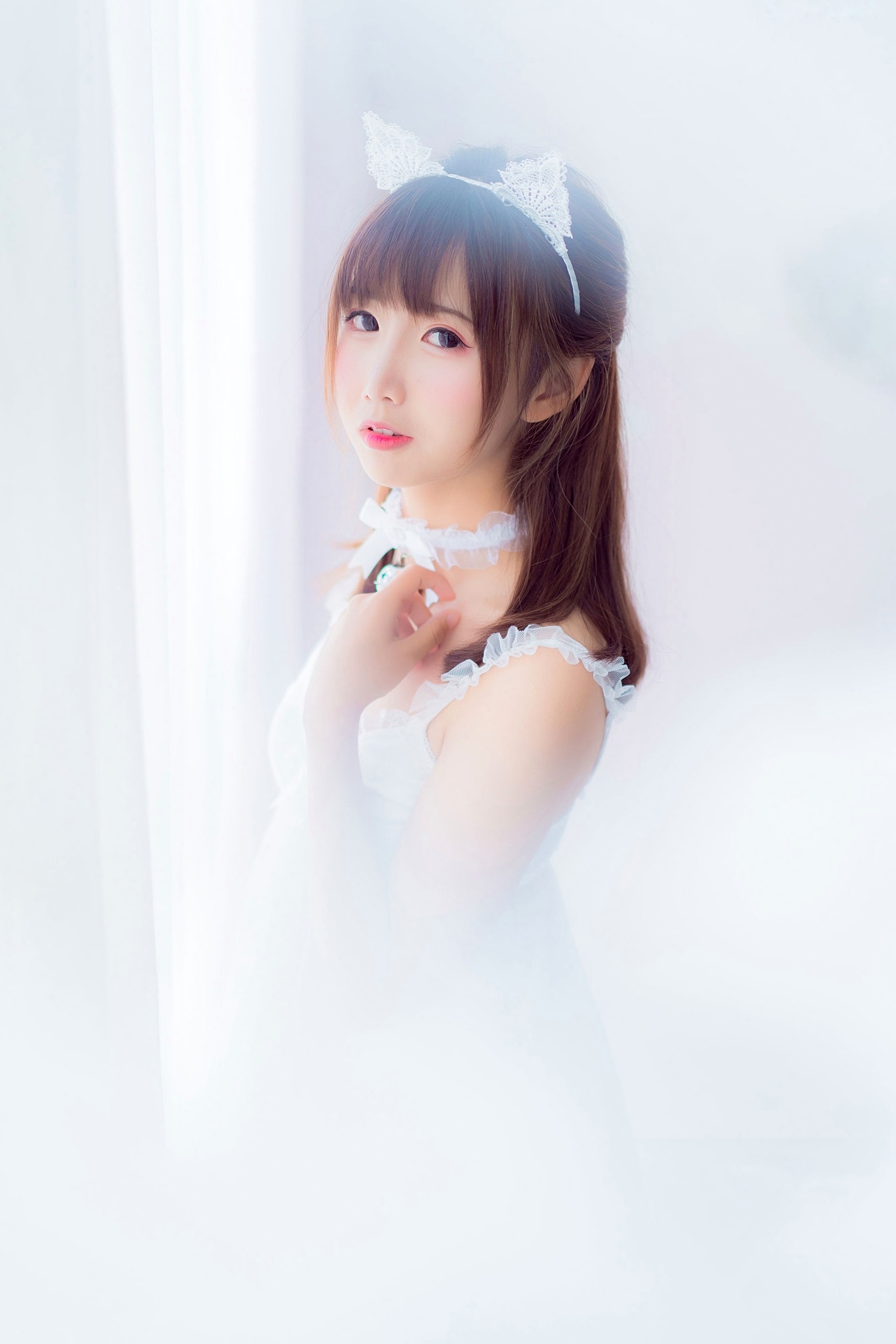 Gallery - MTCos喵糖映画-Vol.415-《白裙少女》清纯萝莉丝袜私房照，治愈系少女的梦幻唯美瞬间清纯萝莉治愈系私房照丝袜 女神私房照_秀色女神 - image 24