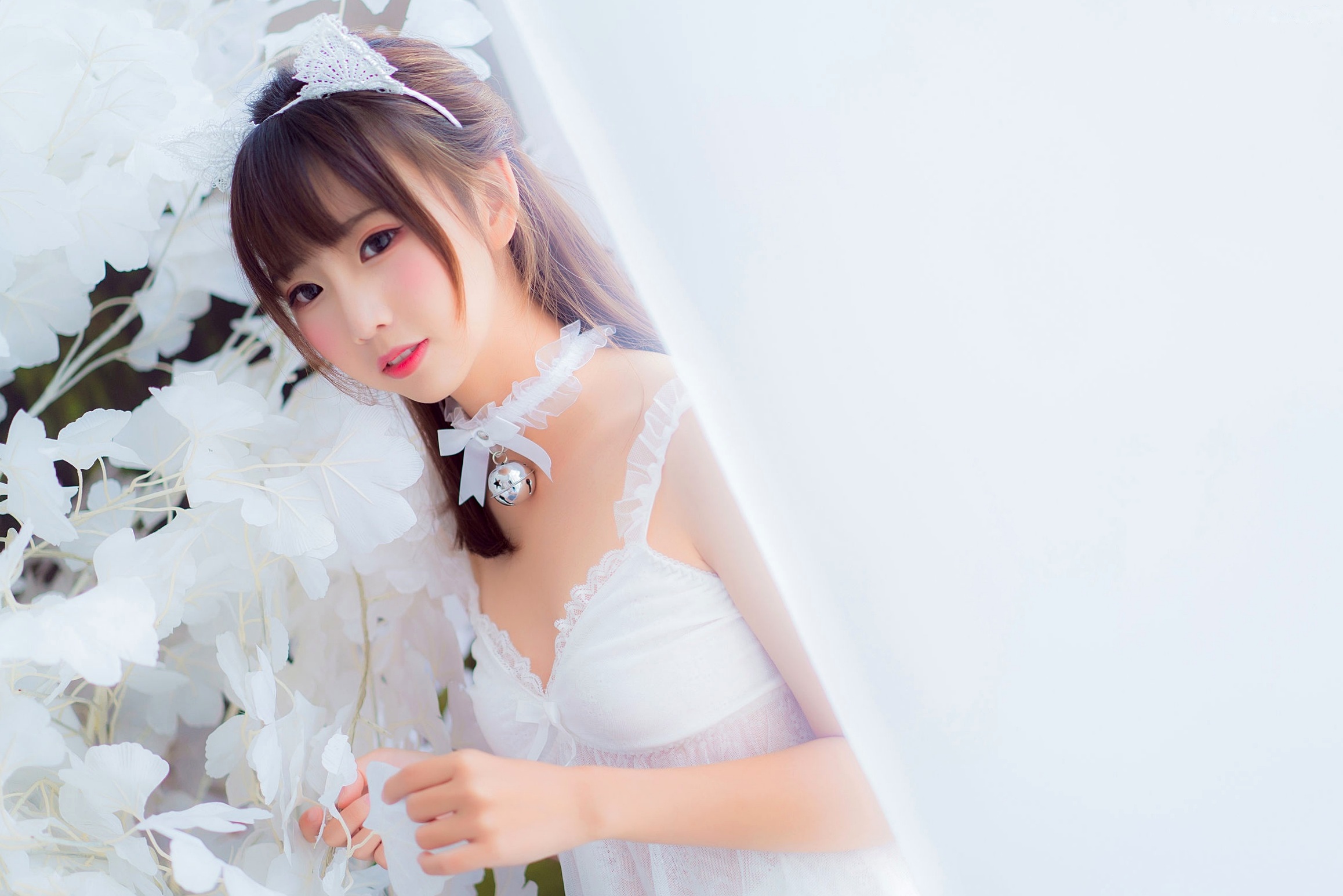Gallery - MTCos喵糖映画-Vol.415-《白裙少女》清纯萝莉丝袜私房照，治愈系少女的梦幻唯美瞬间清纯萝莉治愈系私房照丝袜 女神私房照_秀色女神 - image 28