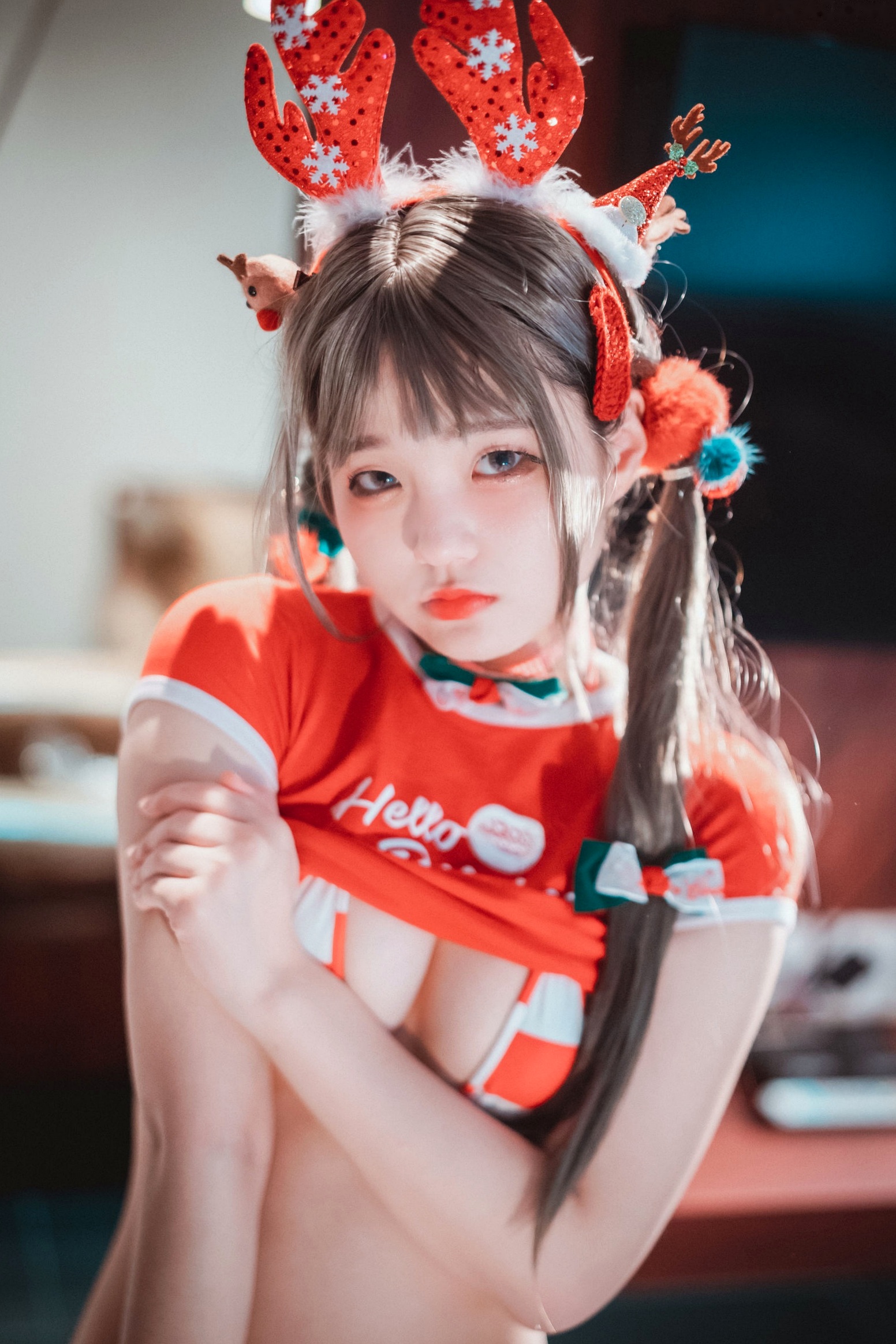 Gallery - 韩国美女-Jenny-정제니-圣诞驯鹿-Christmas-DJAWA 女神私房照_秀色女神 - image 5