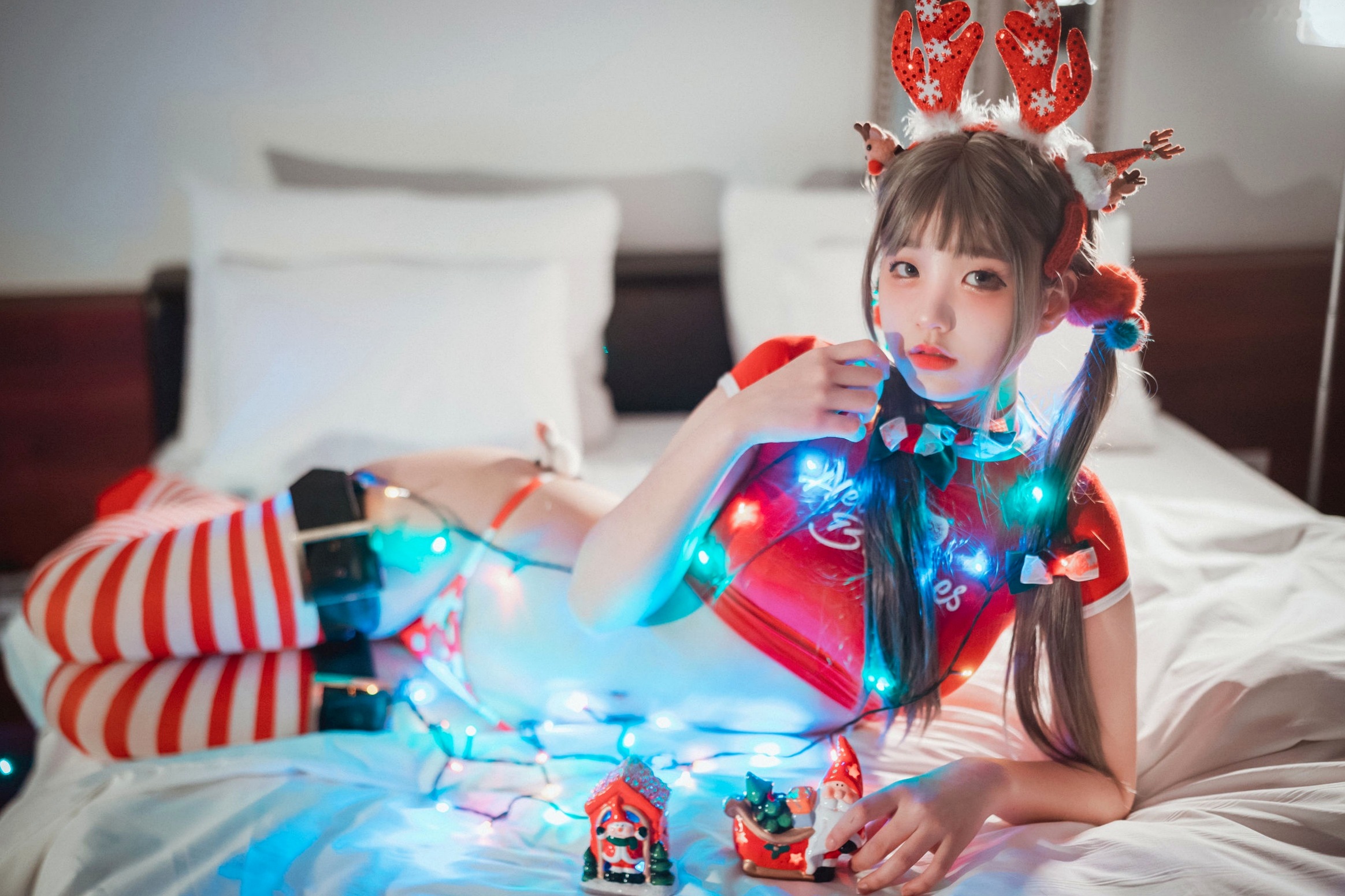 Gallery - 韩国美女-Jenny-정제니-圣诞驯鹿-Christmas-DJAWA 女神私房照_秀色女神 - image 16