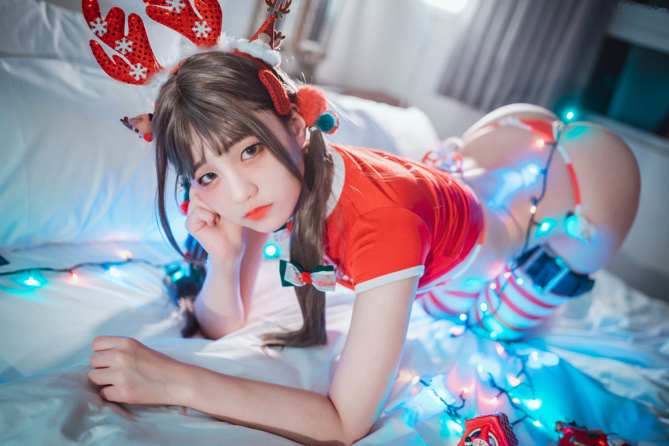 Gallery - 韩国美女-Jenny-정제니-圣诞驯鹿-Christmas-DJAWA 女神私房照_秀色女神 - image 20