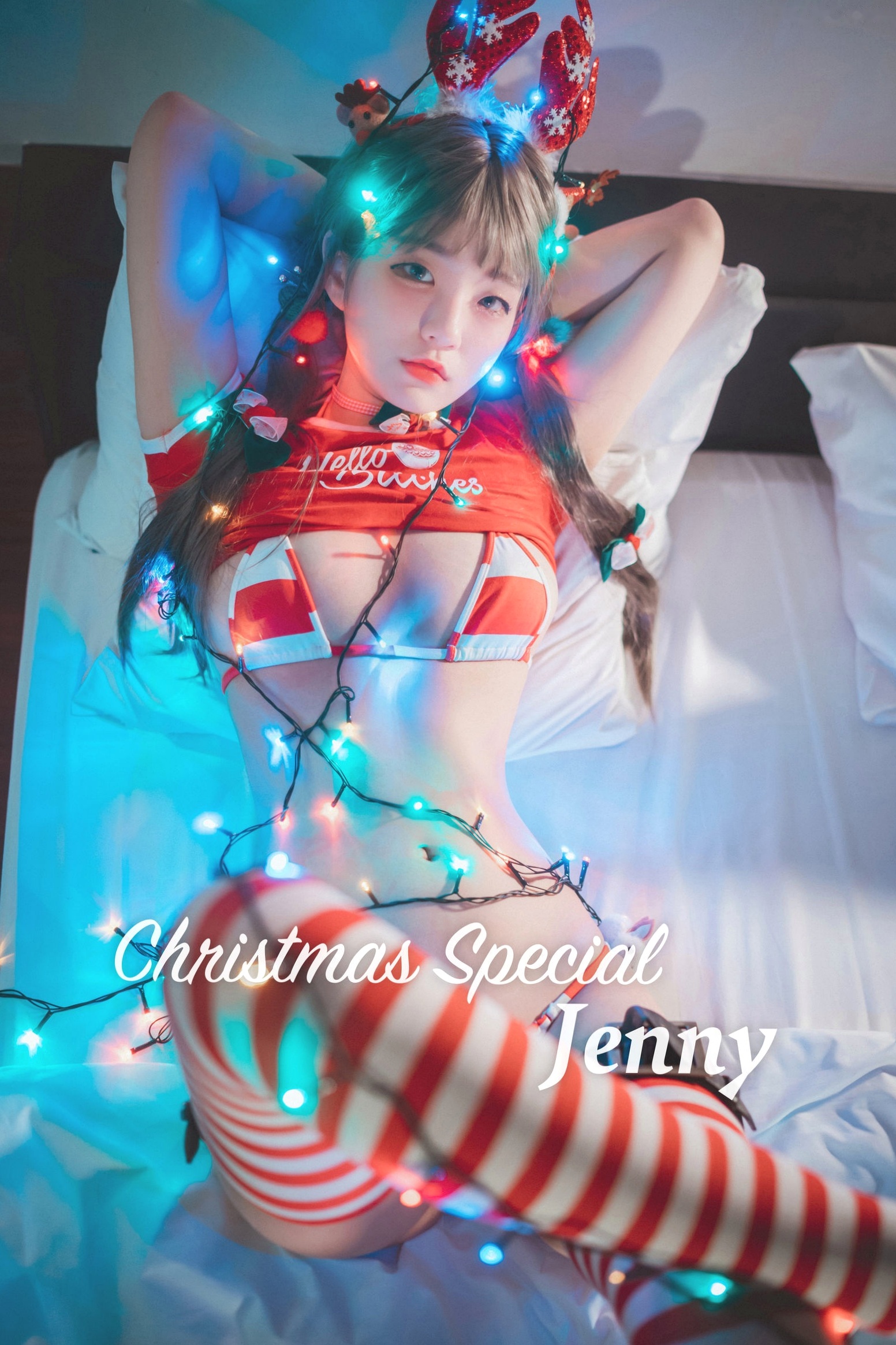 Gallery - 韩国美女-Jenny-정제니-圣诞驯鹿-Christmas-DJAWA 女神私房照_秀色女神 - image 21