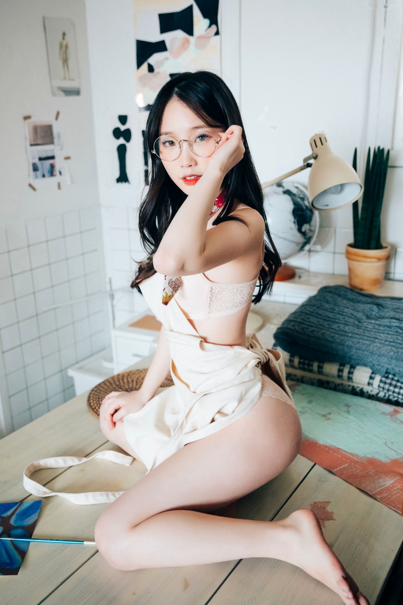 Gallery - 韩国美女-Pureding-퓨딩-Assistant-Loozy室内私房写真，性感连体衣与精致内衣诱惑，展现甜美傲人曲线韩国性感诱惑私房照美腿内衣 女神私房照_秀色女神 - image 38