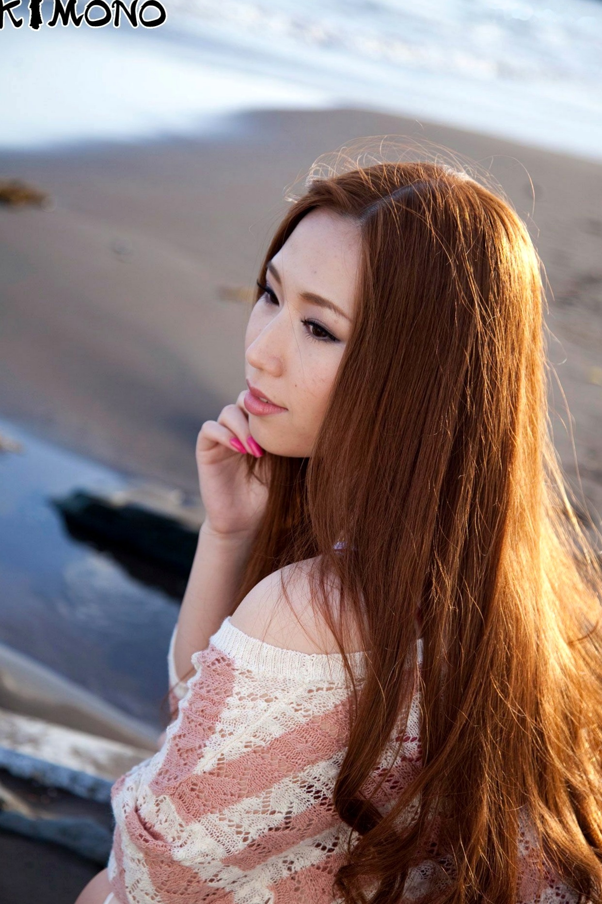 Gallery - 佐山爱 Ai Sayama 写真集：古典和服与海滩清新双重诱惑，气质女神优雅迷人 [57P]日本和服气质女神户外 女神私房照_秀色女神 - image 33