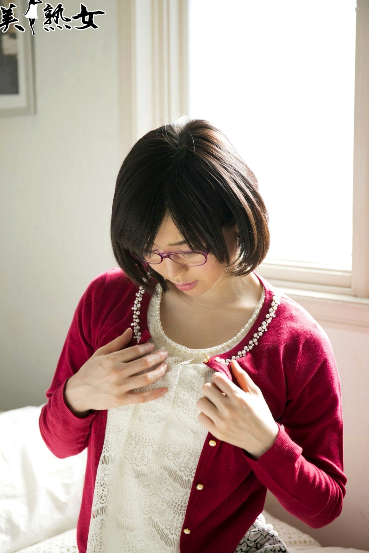 Gallery - X-City_ [JUKUJO] 森なな子 (Nanako Mori) 眼镜私房熟女居家蕾丝写真，成熟韵味性感演绎尤物性感诱惑私房照气质 女神私房照_秀色女神 - image 10