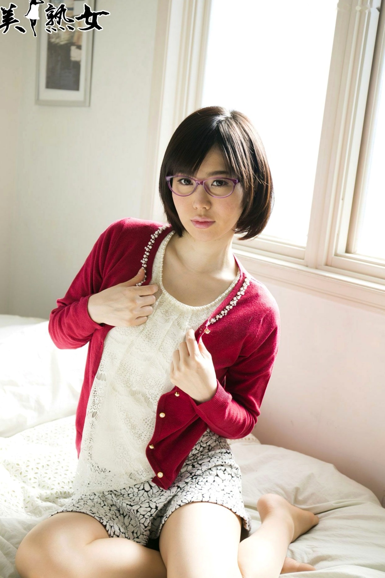 Gallery - X-City_ [JUKUJO] 森なな子 (Nanako Mori) 眼镜私房熟女居家蕾丝写真，成熟韵味性感演绎尤物性感诱惑私房照气质 女神私房照_秀色女神 - image 11