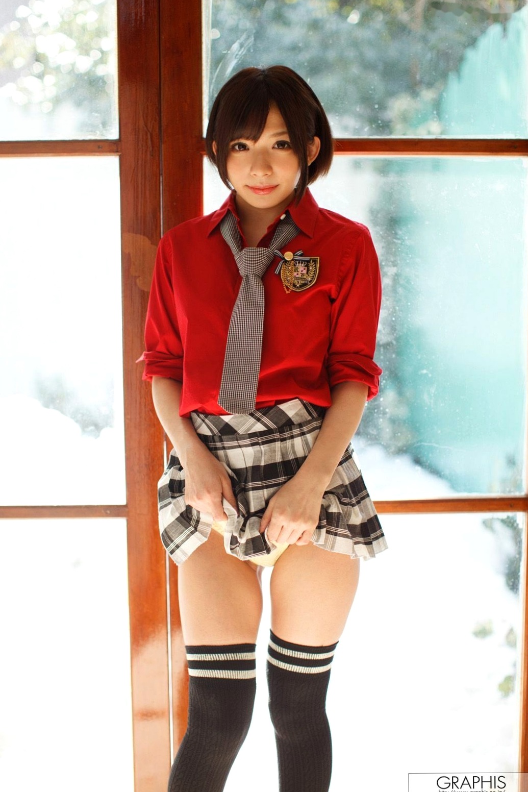 Gallery - Graphis_成海うるみ(広瀬りりあ)精选私房写真集：清纯短发诱惑与居家内衣的极致魅力[32P]清纯诱惑私房照日本 女神私房照_秀色女神 - image 3