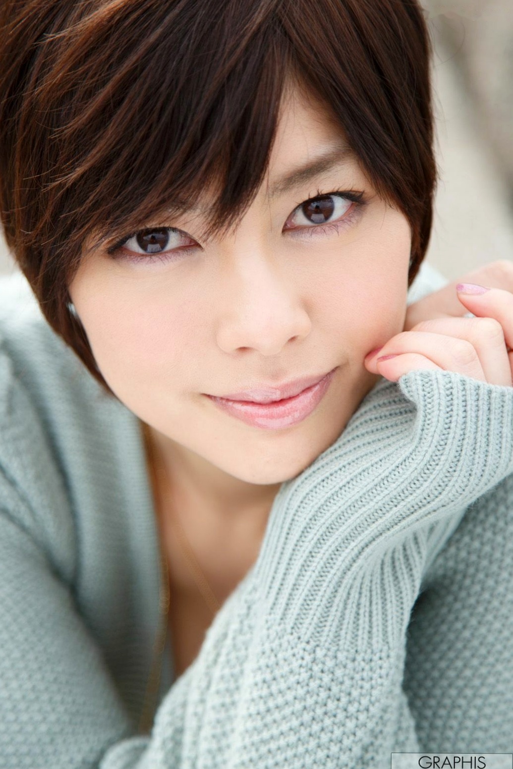 Gallery - Graphis写真集：卯水咲流与森山綾乃《Oriental Beauty》私房短发女神冷艳写真，尽显妩媚优雅高级感日本冷艳内衣气质私房照 女神私房照_秀色女神 - image 10