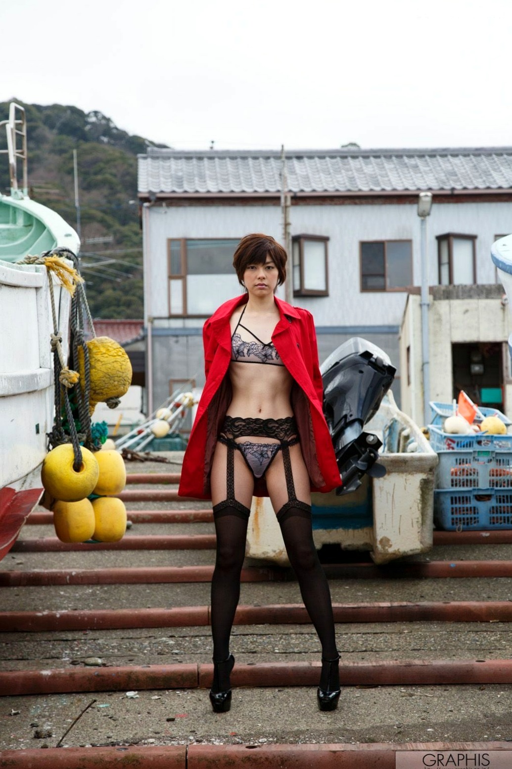 Gallery - Graphis写真集：卯水咲流与森山綾乃《Oriental Beauty》私房短发女神冷艳写真，尽显妩媚优雅高级感日本冷艳内衣气质私房照 女神私房照_秀色女神 - image 32