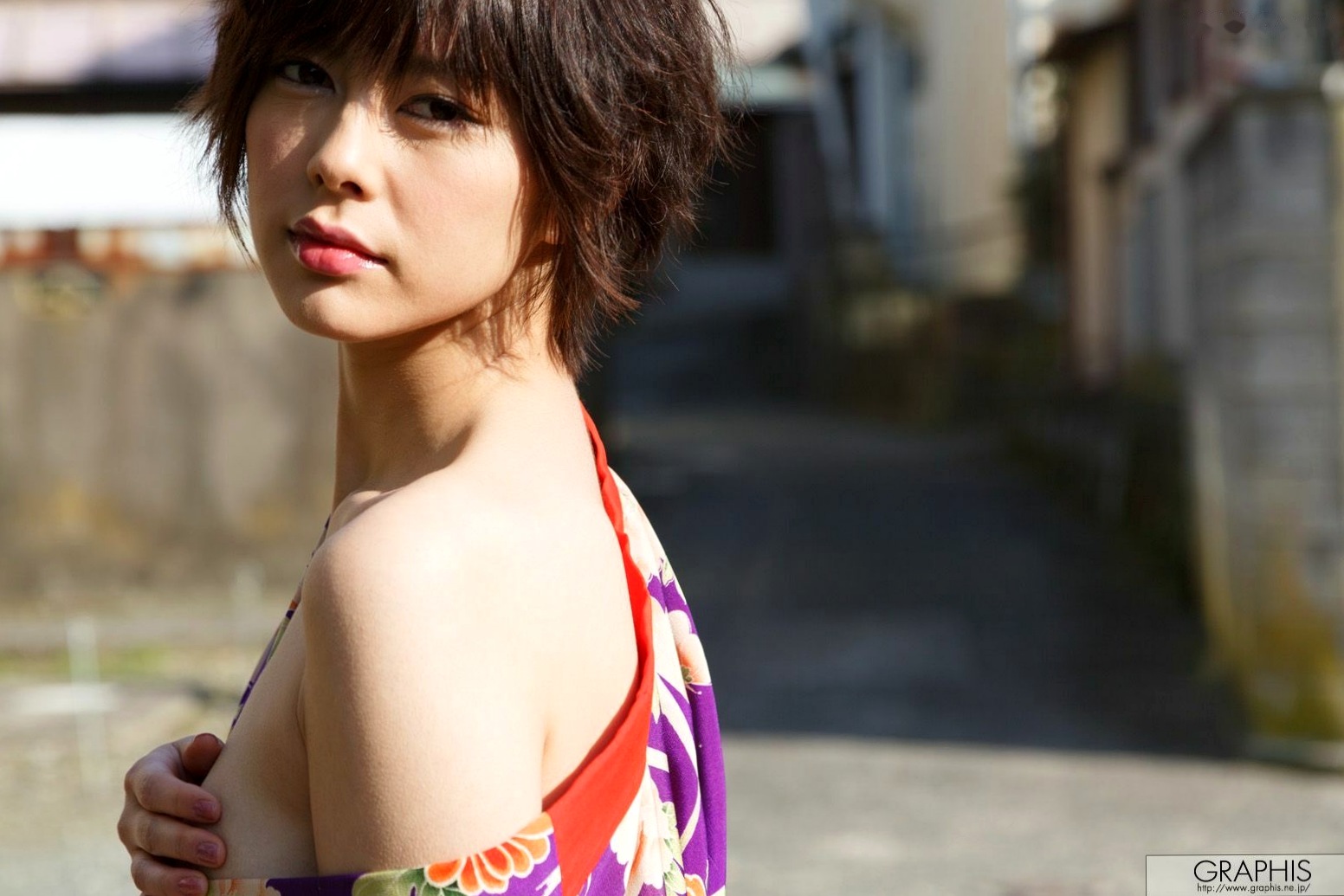 Gallery - Graphis写真集：卯水咲流与森山綾乃《Oriental Beauty》私房短发女神冷艳写真，尽显妩媚优雅高级感日本冷艳内衣气质私房照 女神私房照_秀色女神 - image 39