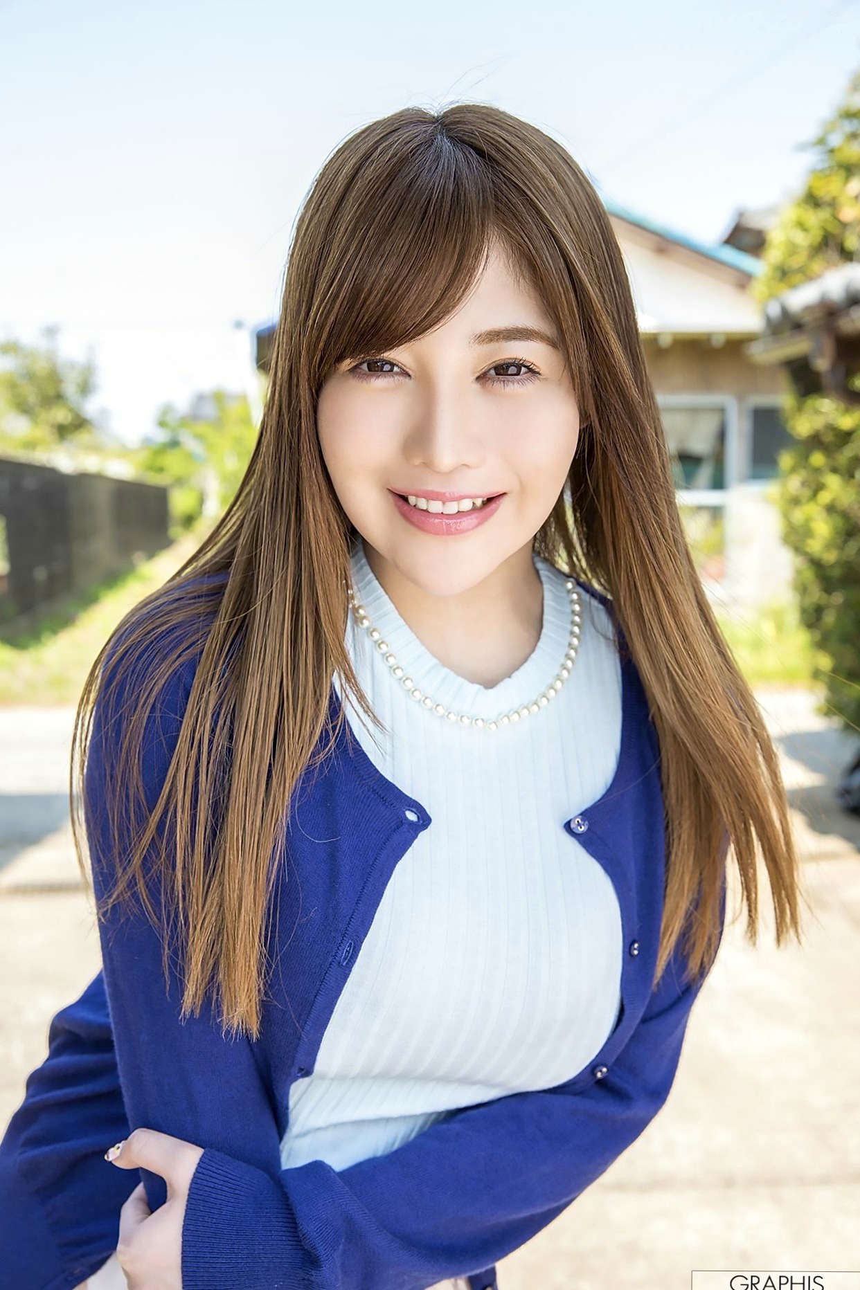 Gallery - Graphis 益坂美亜夕阳露台私房写真系列，清纯优雅与诱惑曲线共存日本人间胸器气质清纯私房照 女神私房照_秀色女神 - image 6