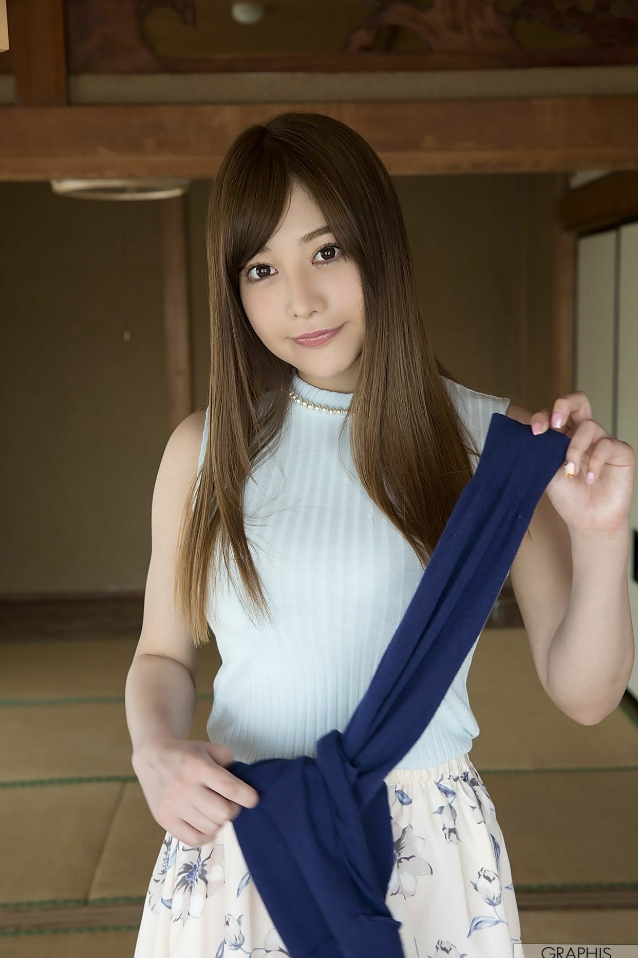 Gallery - Graphis 益坂美亜夕阳露台私房写真系列，清纯优雅与诱惑曲线共存日本人间胸器气质清纯私房照 女神私房照_秀色女神 - image 10