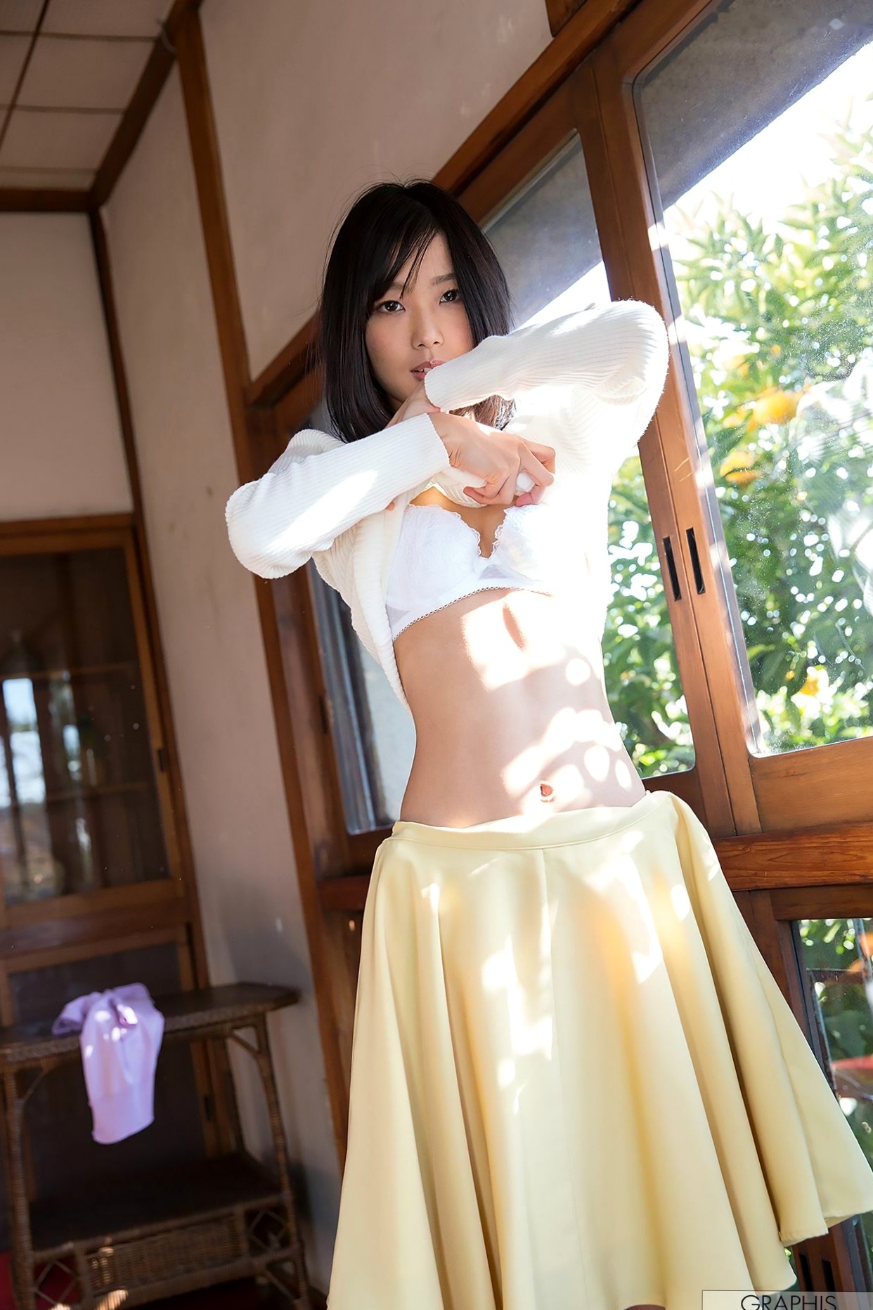 Gallery - Graphis_Yume Takeda 竹田ゆめ写真，纯白内衣居家与湿发诱惑，清纯骨感女神初次登场[65P]日本清纯骨感私房照诱惑 女神私房照_秀色女神 - image 18