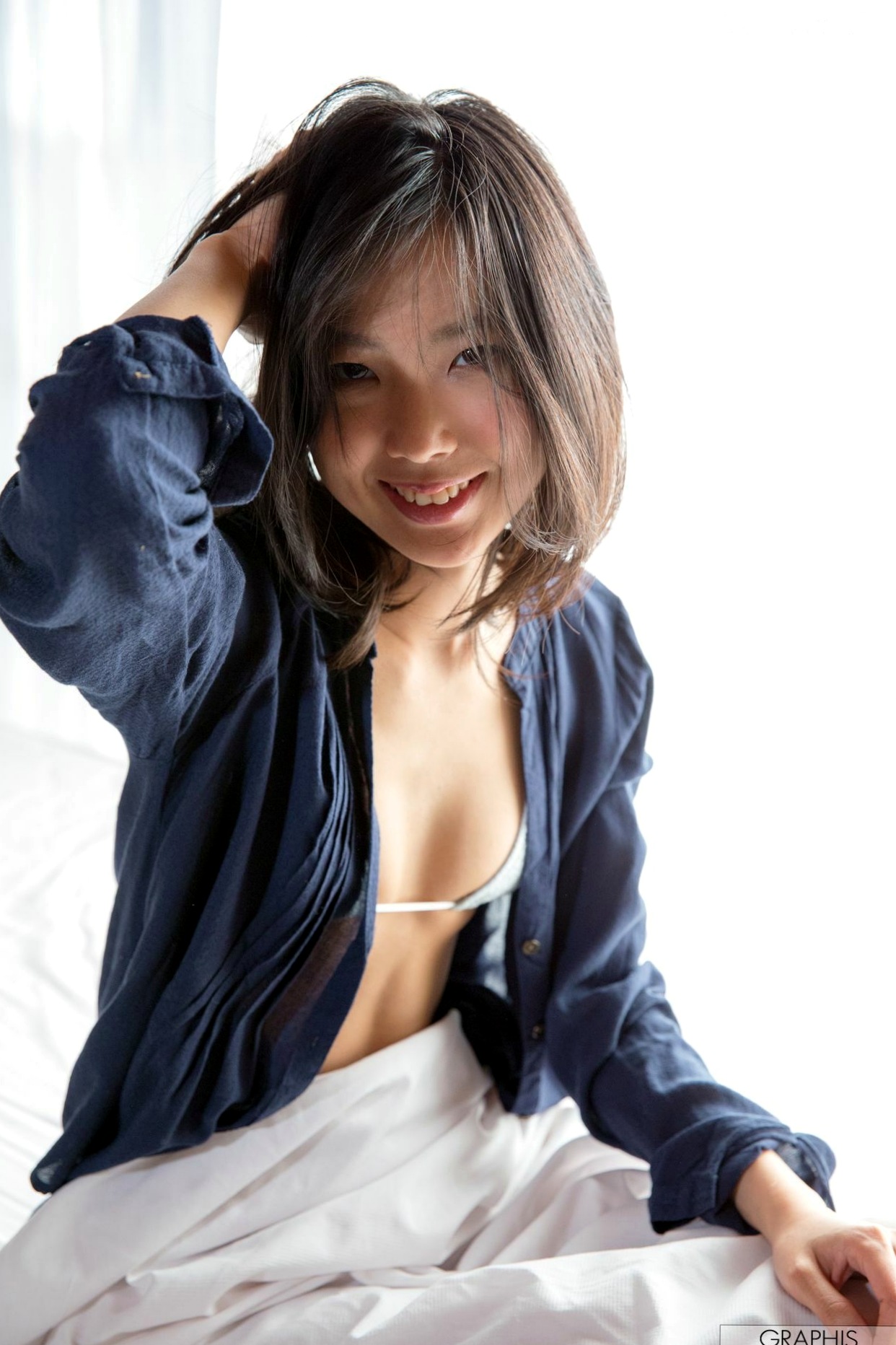 Gallery - Graphis_Yume Takeda 竹田ゆめ写真，纯白内衣居家与湿发诱惑，清纯骨感女神初次登场[65P]日本清纯骨感私房照诱惑 女神私房照_秀色女神 - image 50