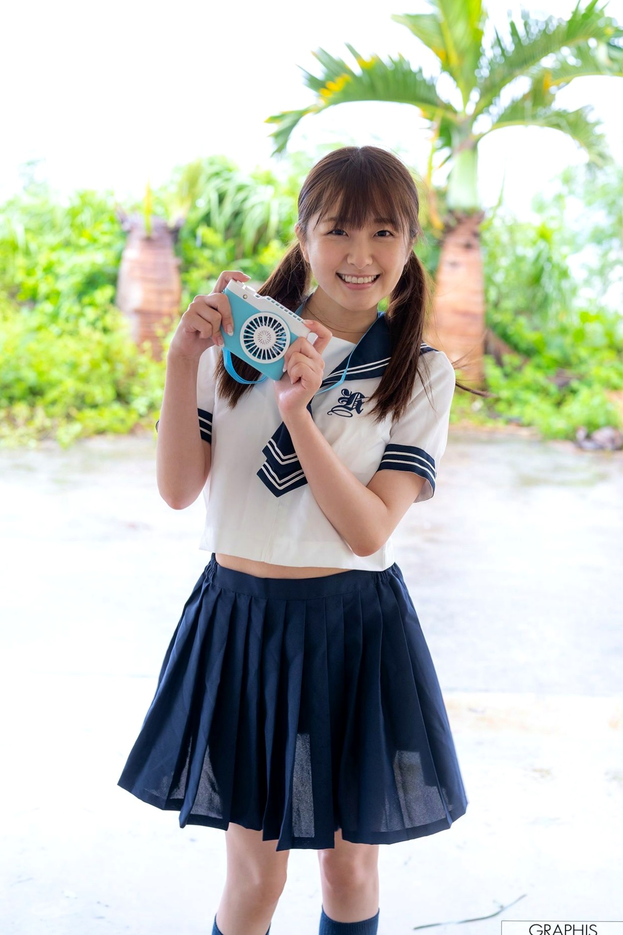 Gallery - Graphis_ Special - 青空ひかり Blue Sky 户外清新起舞与室内居家私房写真日本清纯治愈系私房照家居 女神私房照_秀色女神 - image 34